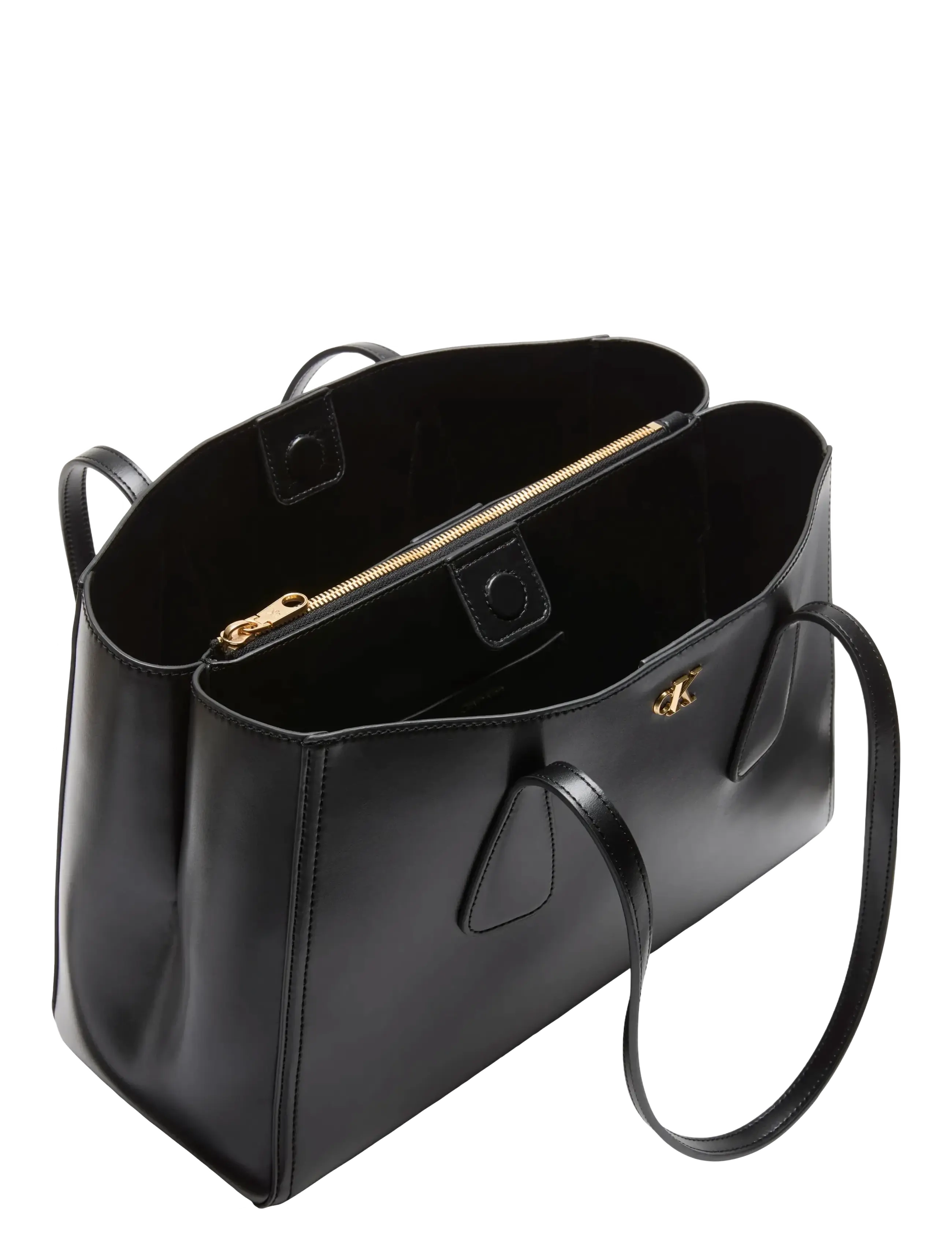 Calvin Klein - CK MEDIUM WORK TOTE - black   antique light gold - 2