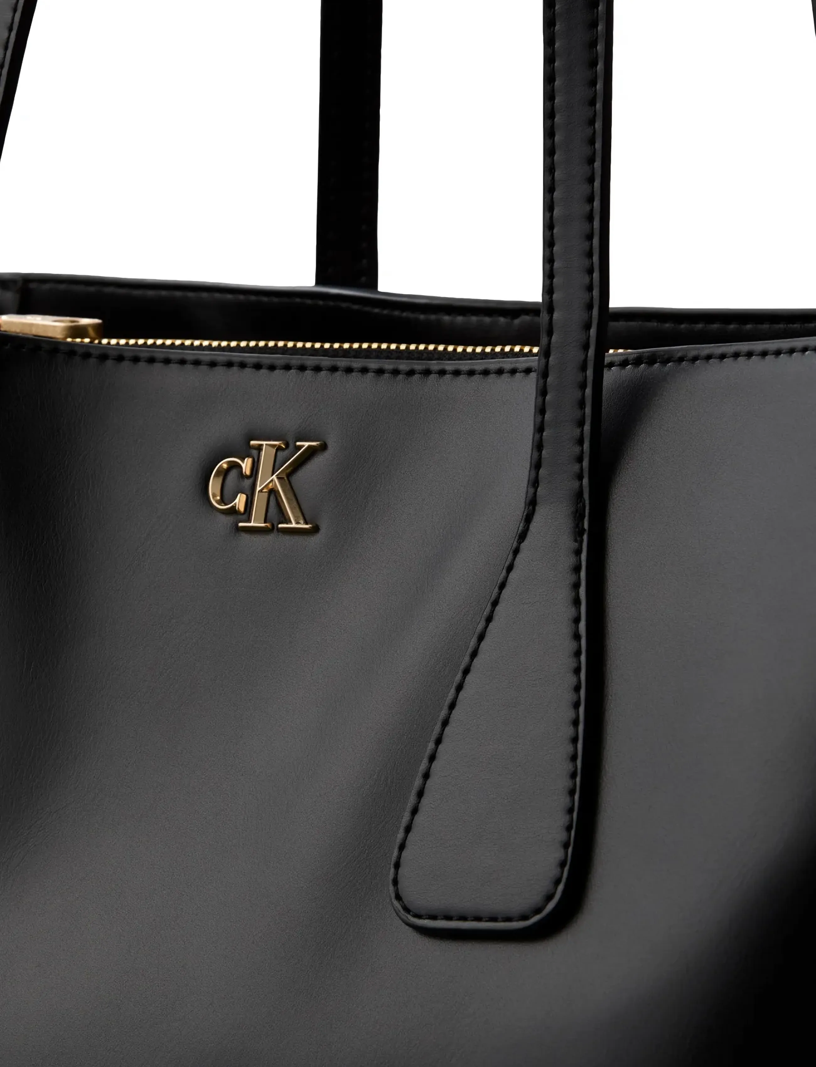 Calvin Klein - CK MEDIUM WORK TOTE - black   antique light gold - 4