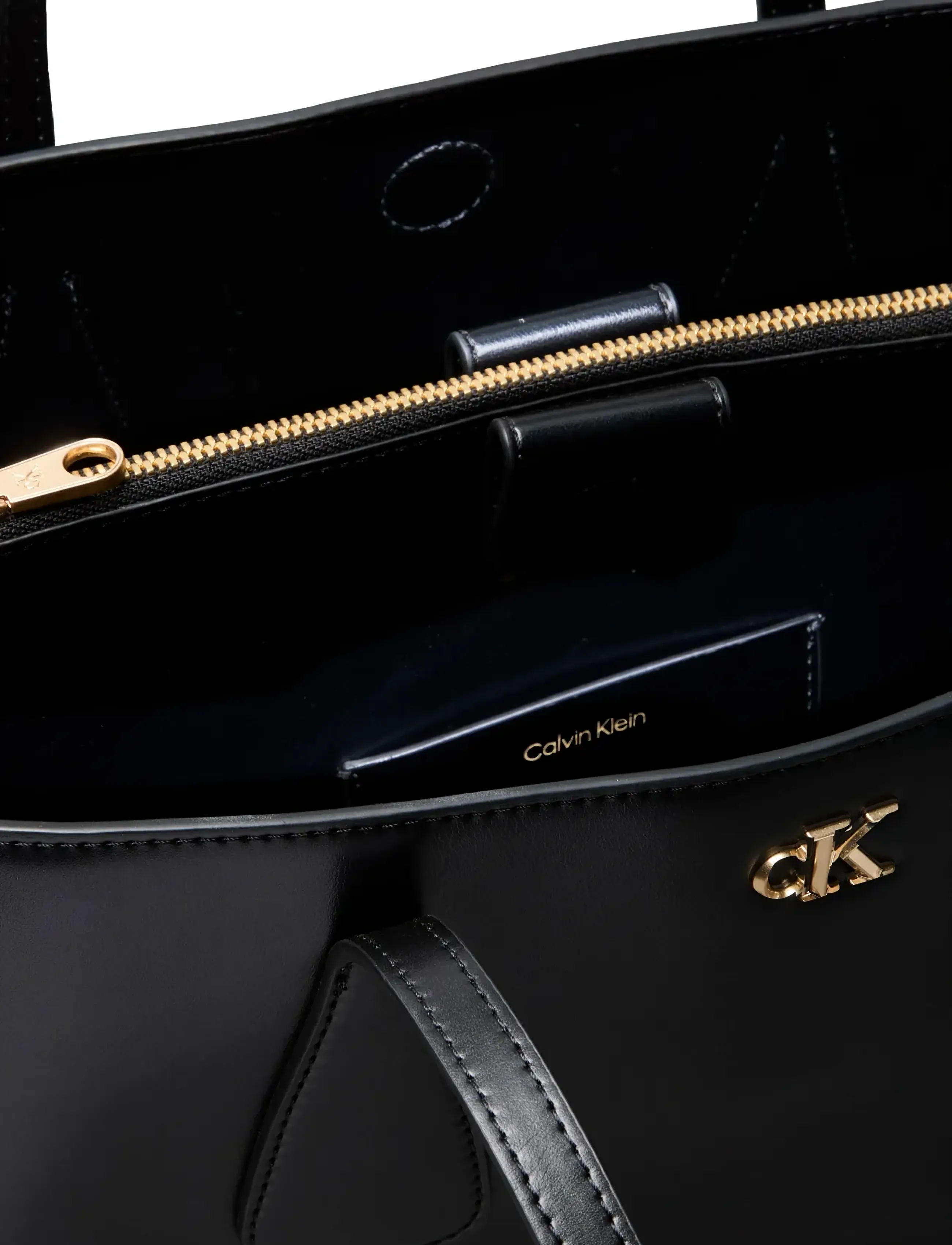 Calvin Klein - CK MEDIUM WORK TOTE - black   antique light gold - 5