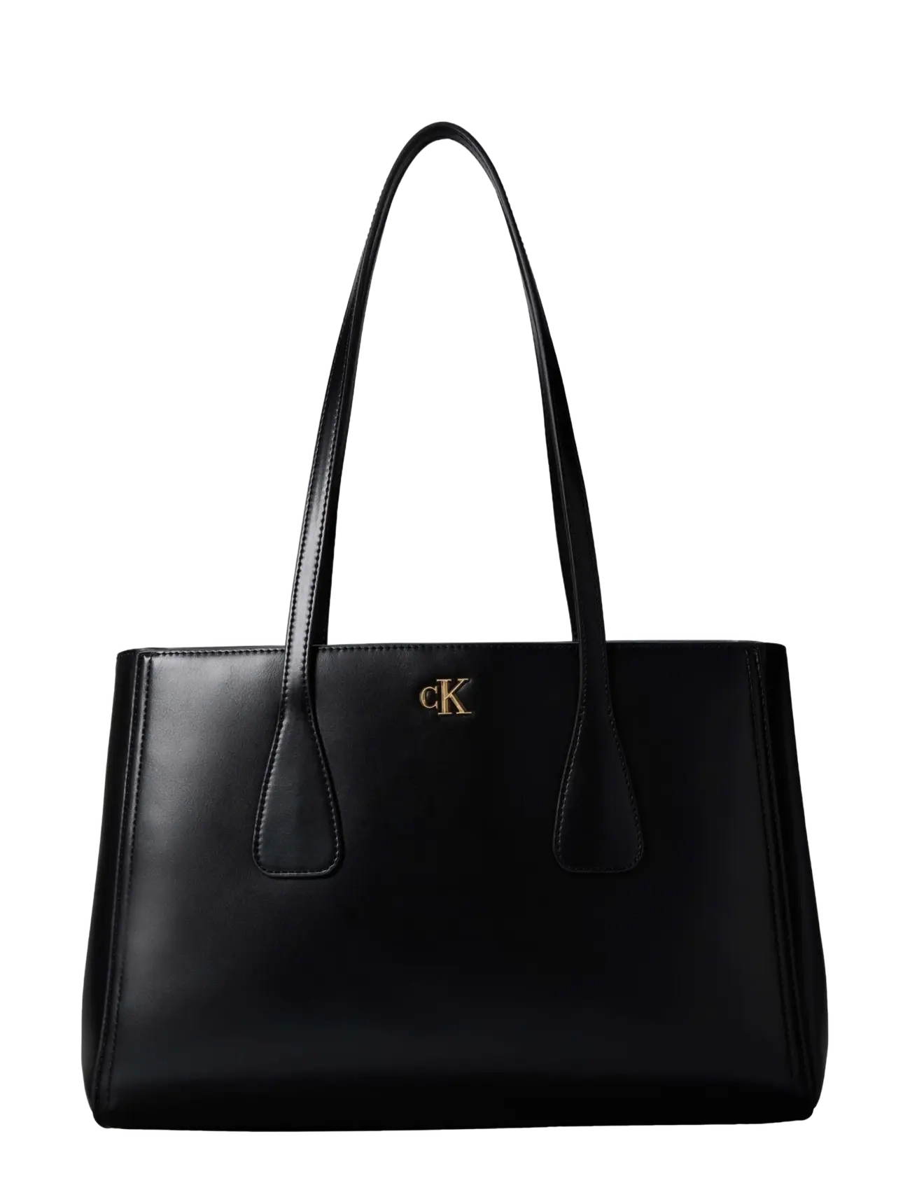 Calvin Klein CK MEDIUM WORK TOTE - Kandekotid - BLACK / black