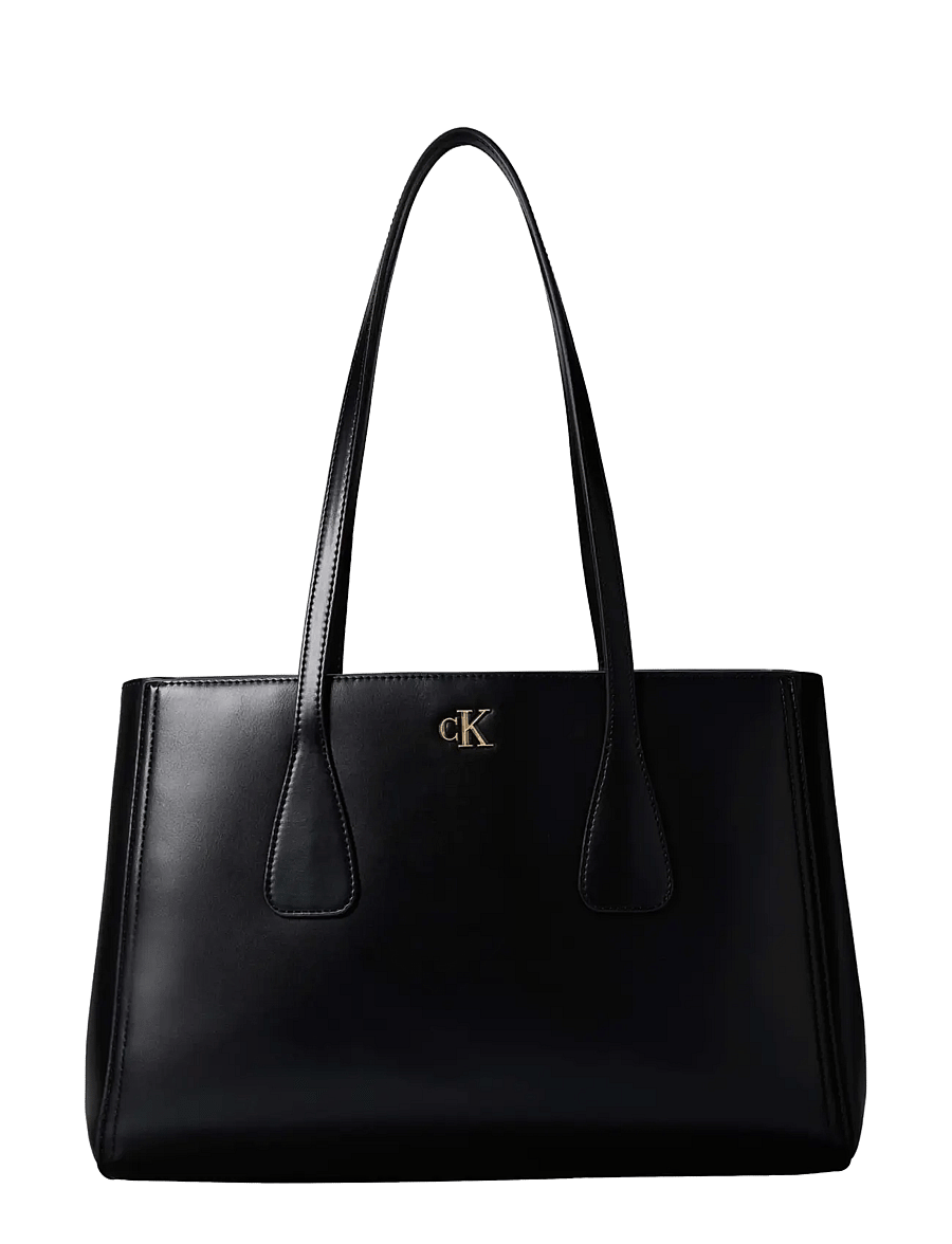 Calvin Klein - CK MEDIUM WORK TOTE - tote bags - black - 1