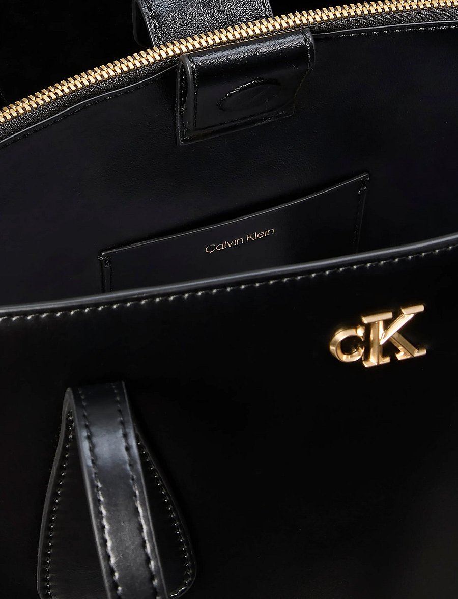 Calvin Klein - CK MEDIUM WORK TOTE - tote bags - black - 4