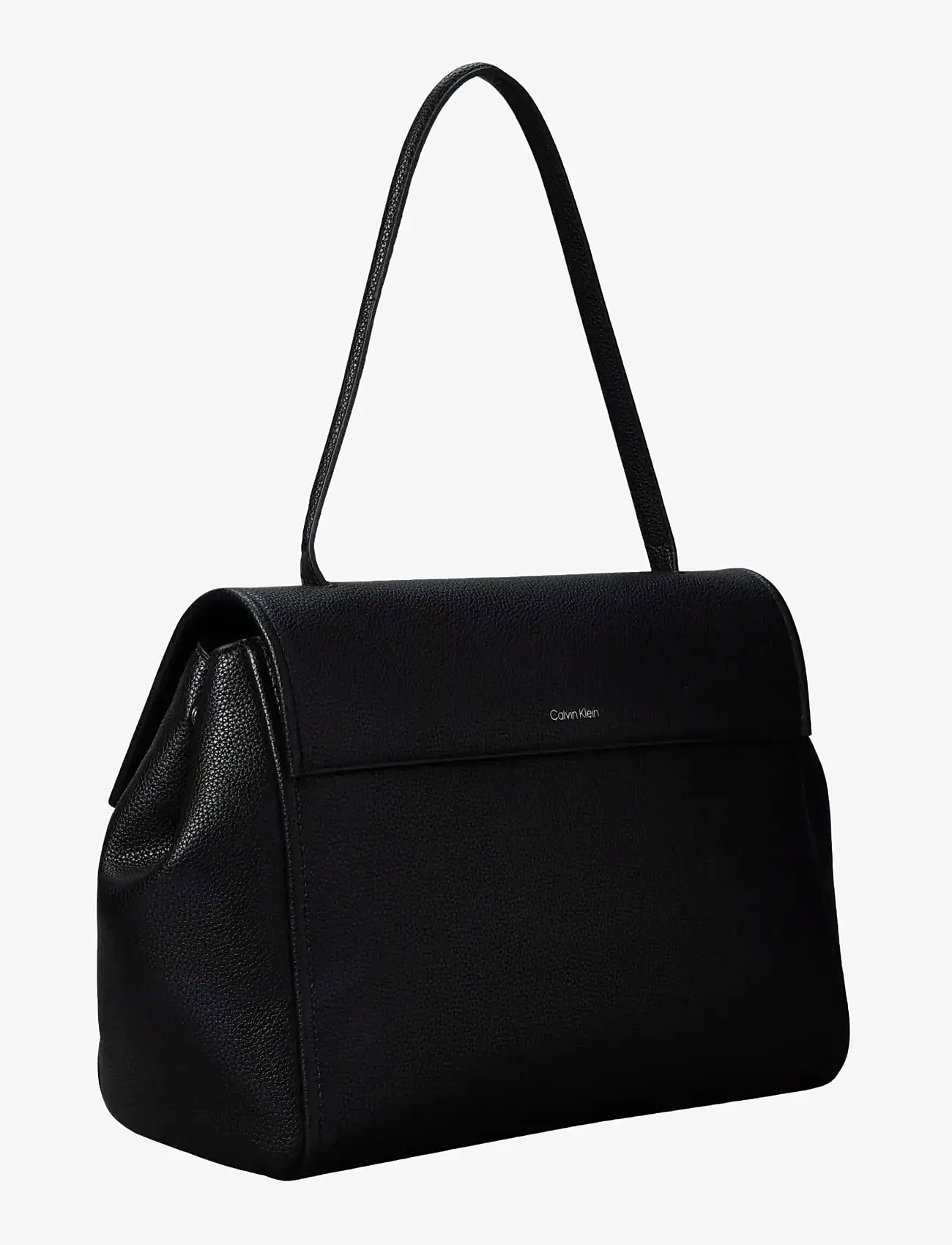 Calvin Klein - EMBLEM HW PEBBLE SATCHEL - special occasions - black - 2