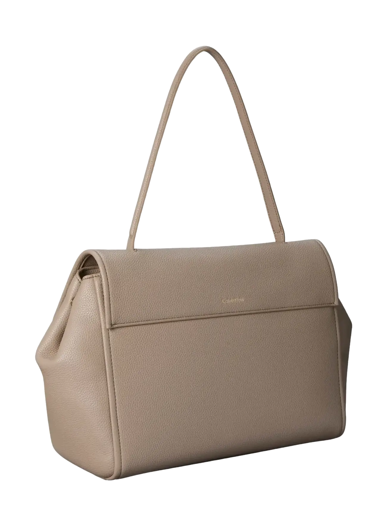 Calvin Klein - EMBLEM HW PEBBLE SATCHEL - vardagsstil - desert taupe - 1