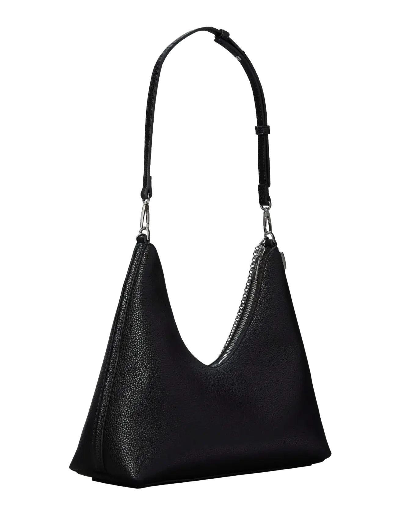 Calvin Klein - EMBLEM HW PEBBLE SHOULDER BAG - alltags-style - black - 2