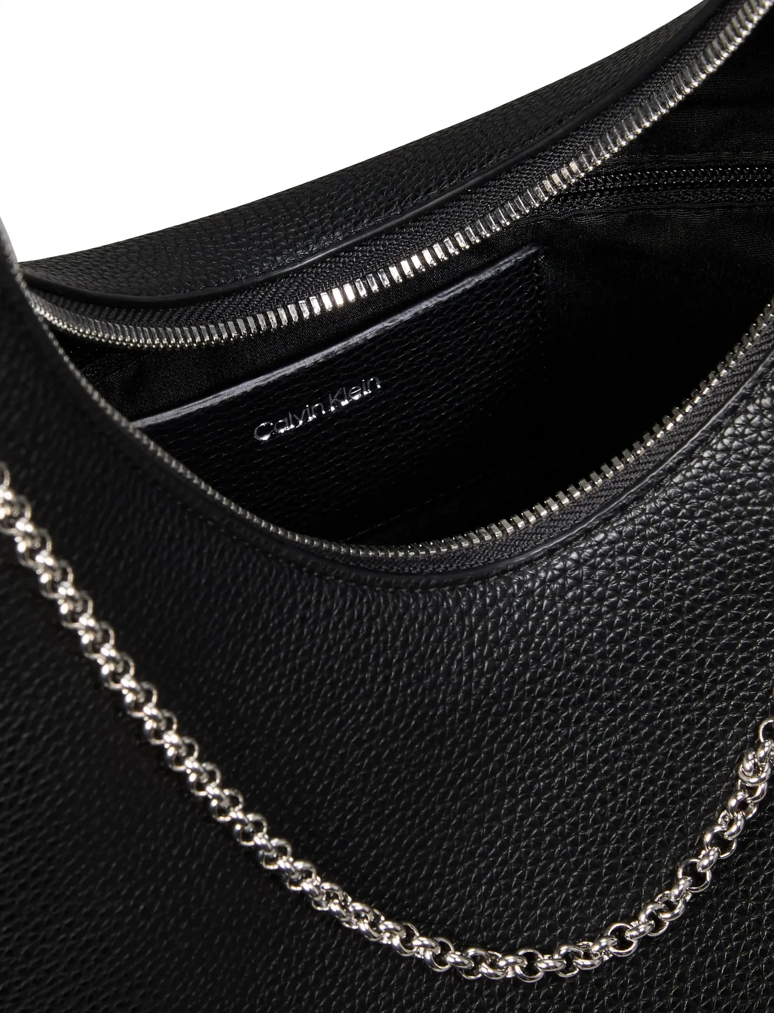Calvin Klein - EMBLEM HW PEBBLE SHOULDER BAG - alltags-style - black - 3