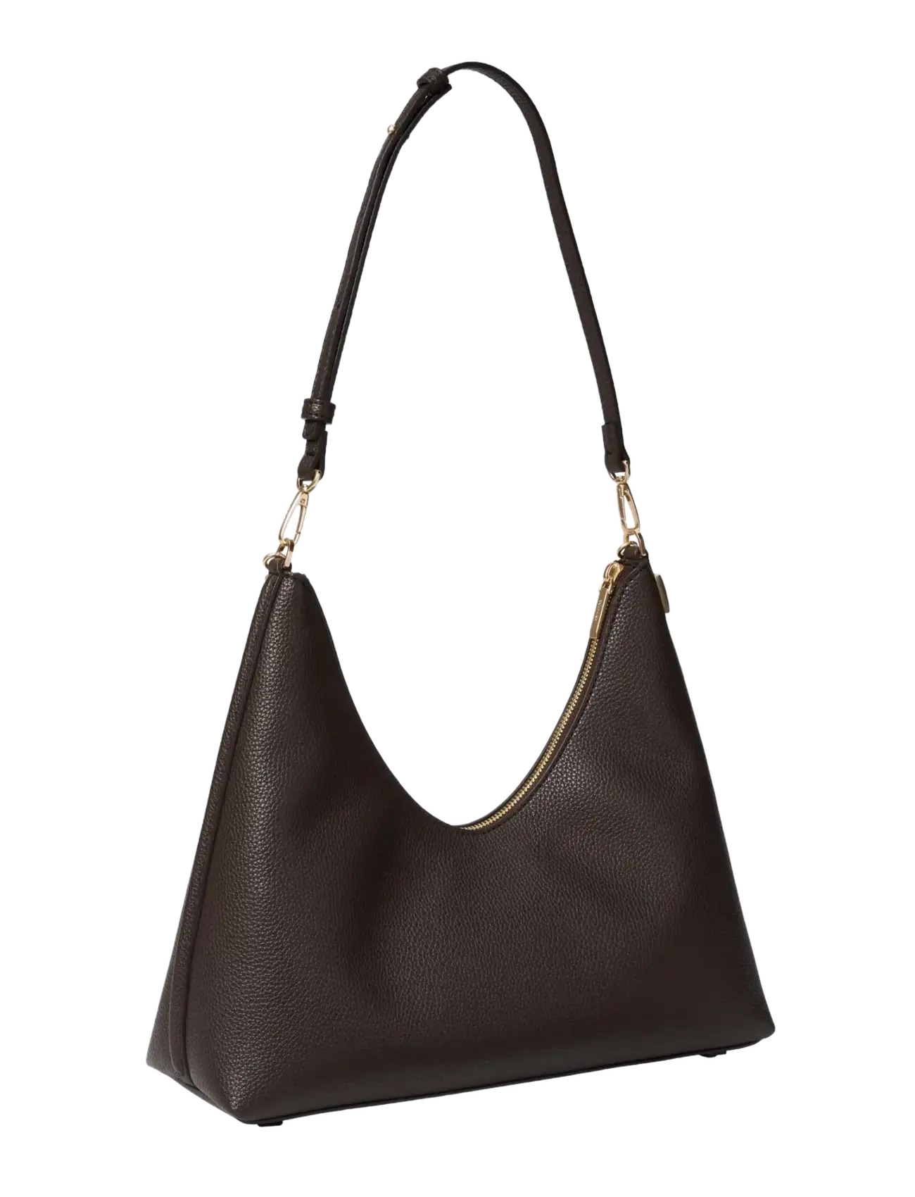 Calvin Klein EMBLEM HW PEBBLE SHOULDER BAG - Calvin Klein - DELICIOSO / brown