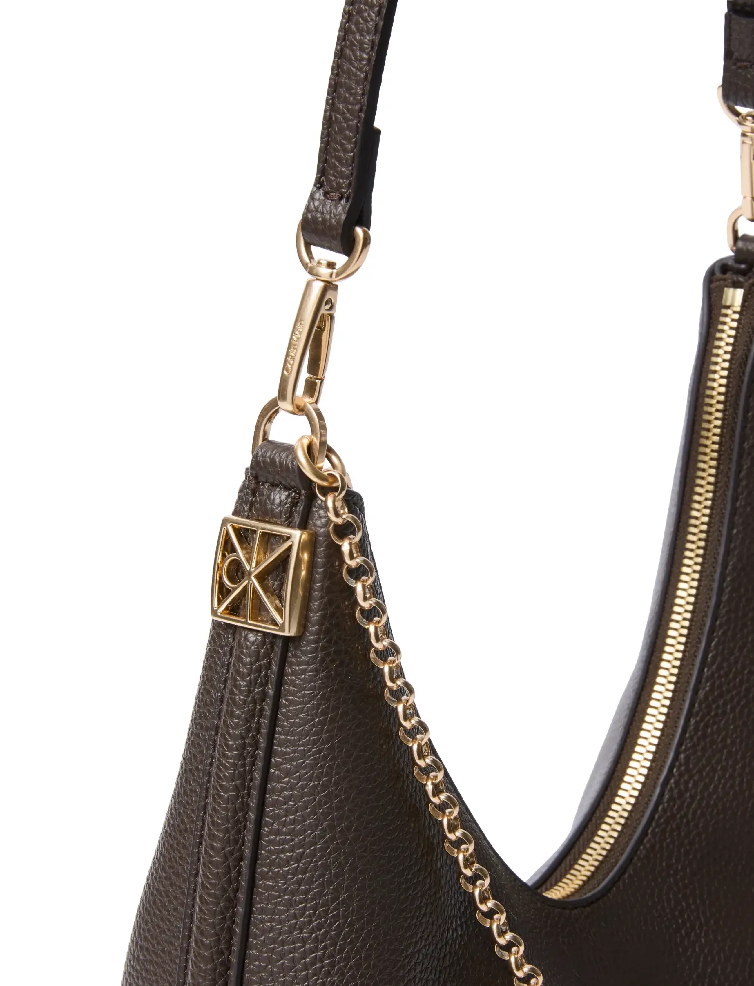 Calvin Klein - EMBLEM HW PEBBLE SHOULDER BAG - delicioso - 1