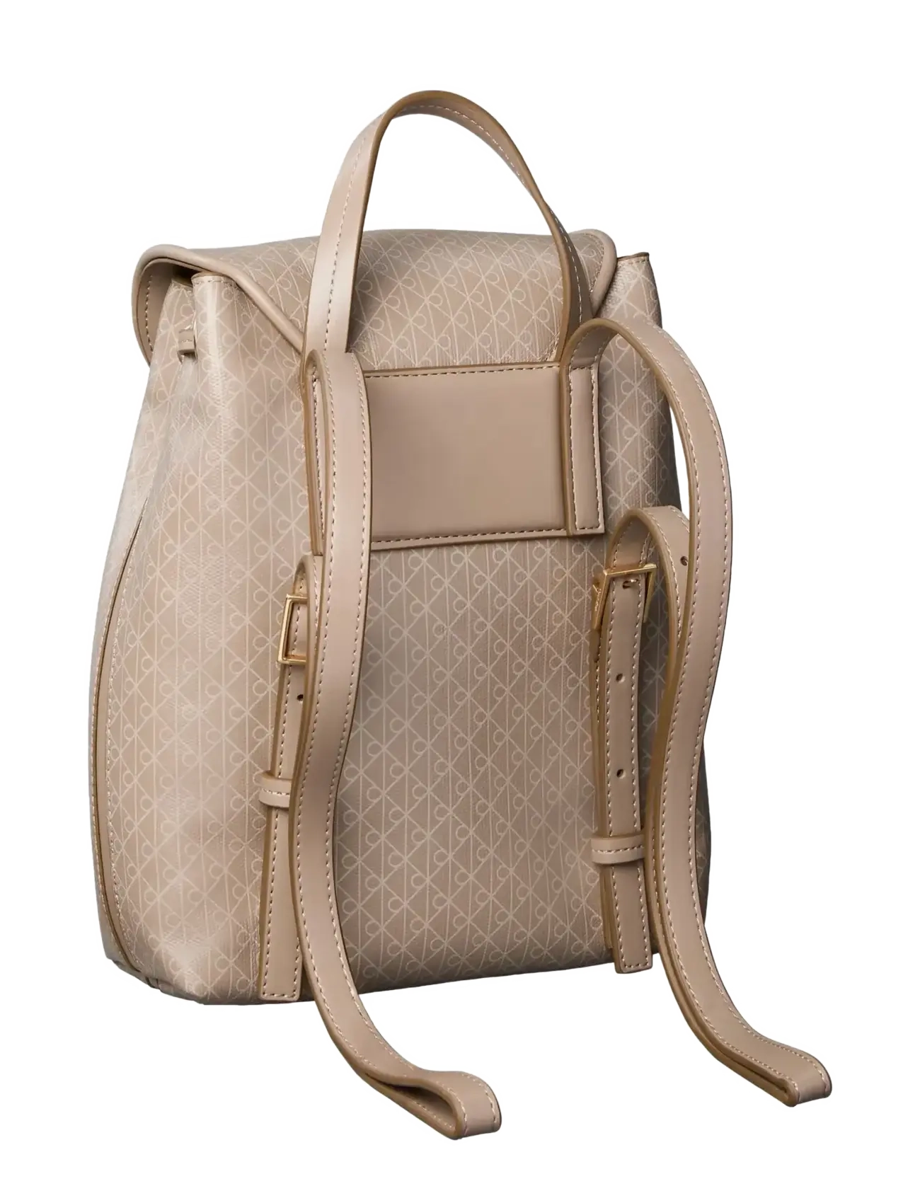 Calvin Klein - EMBLEM AOP MINI BACKPACK - rucksäcke - desert taupe aop - 1