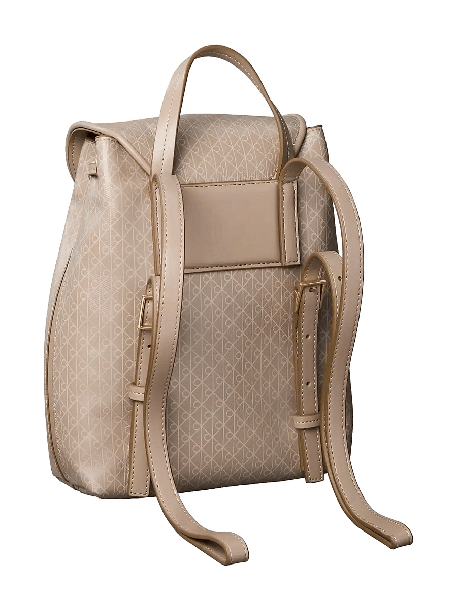 Calvin Klein - EMBLEM AOP MINI BACKPACK - rucksäcke - desert taupe aop - 1
