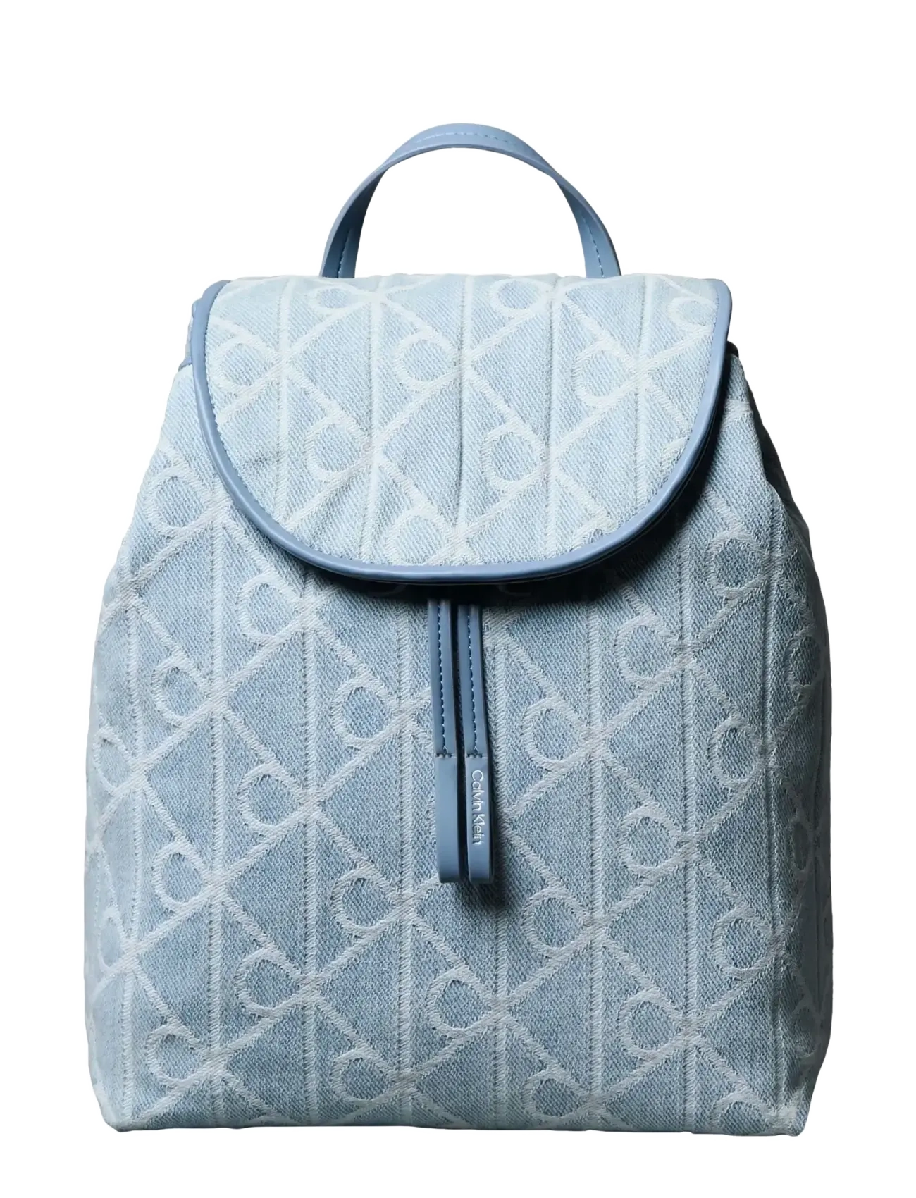 Calvin Klein EMBLEM AOP DENIM BACKPACK - Rucksäcke - DENIM JQD LIGHT WASH / blue