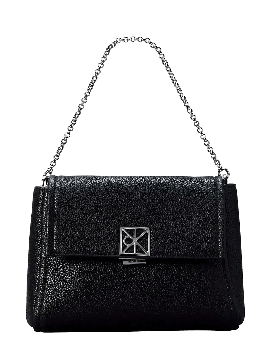 Calvin Klein - EMBLEM HW PEBBLE CROSSBODY 20 - Üleõlakotid - black - 0