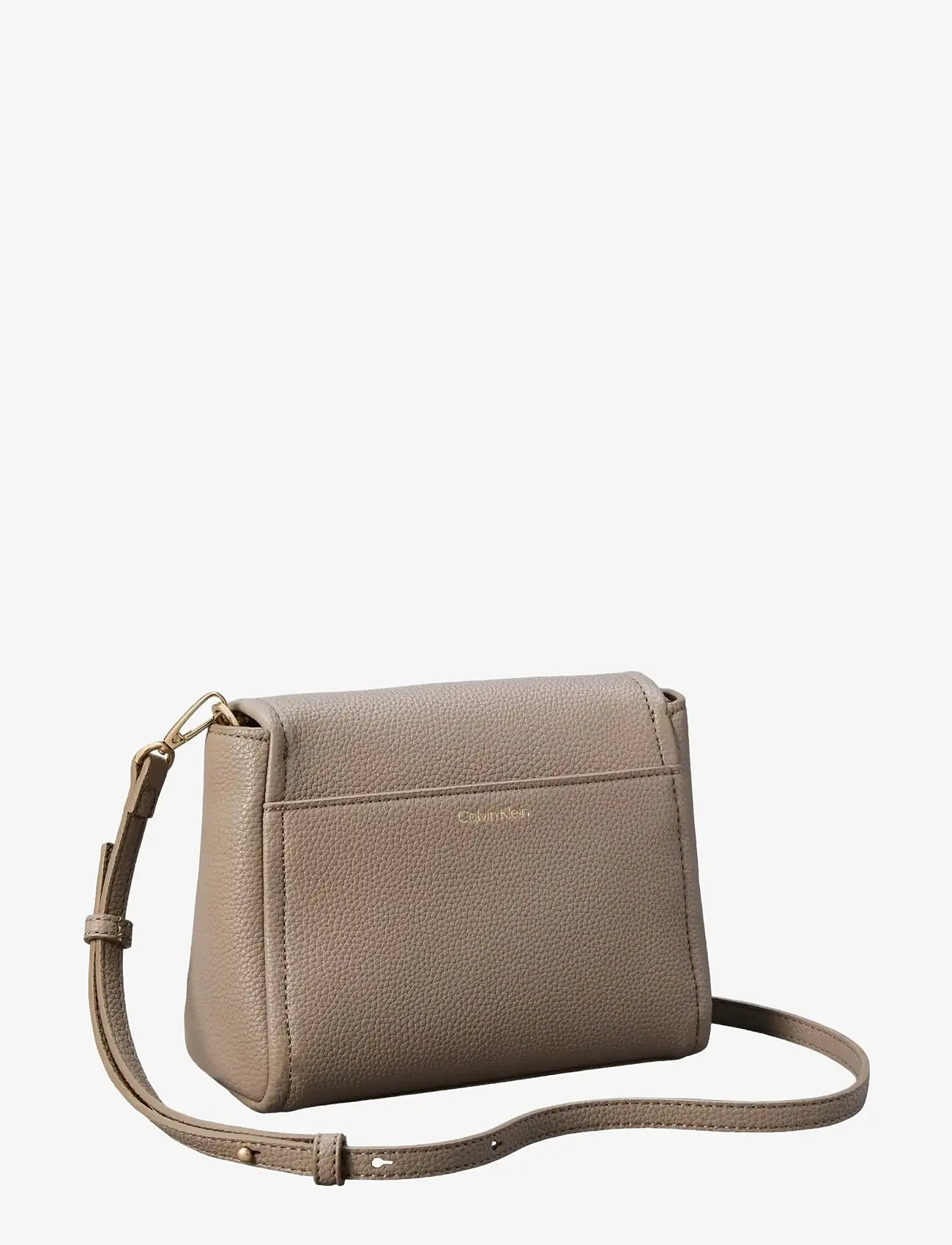 Calvin Klein - EMBLEM HW PEBBLE CROSSBODY 20 - crossbody bags - desert taupe - 1