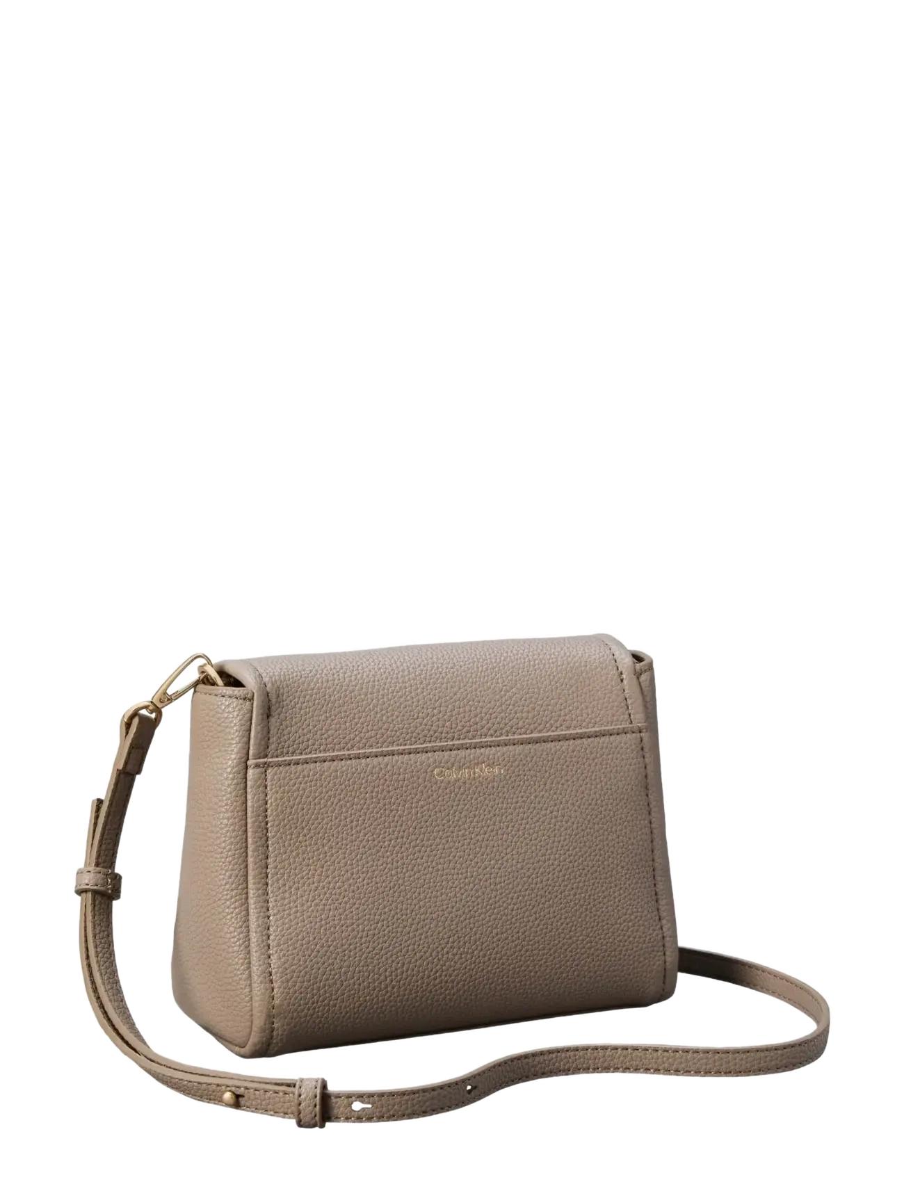 Calvin Klein - EMBLEM HW PEBBLE CROSSBODY 20 - crossbody bags - desert taupe - 1