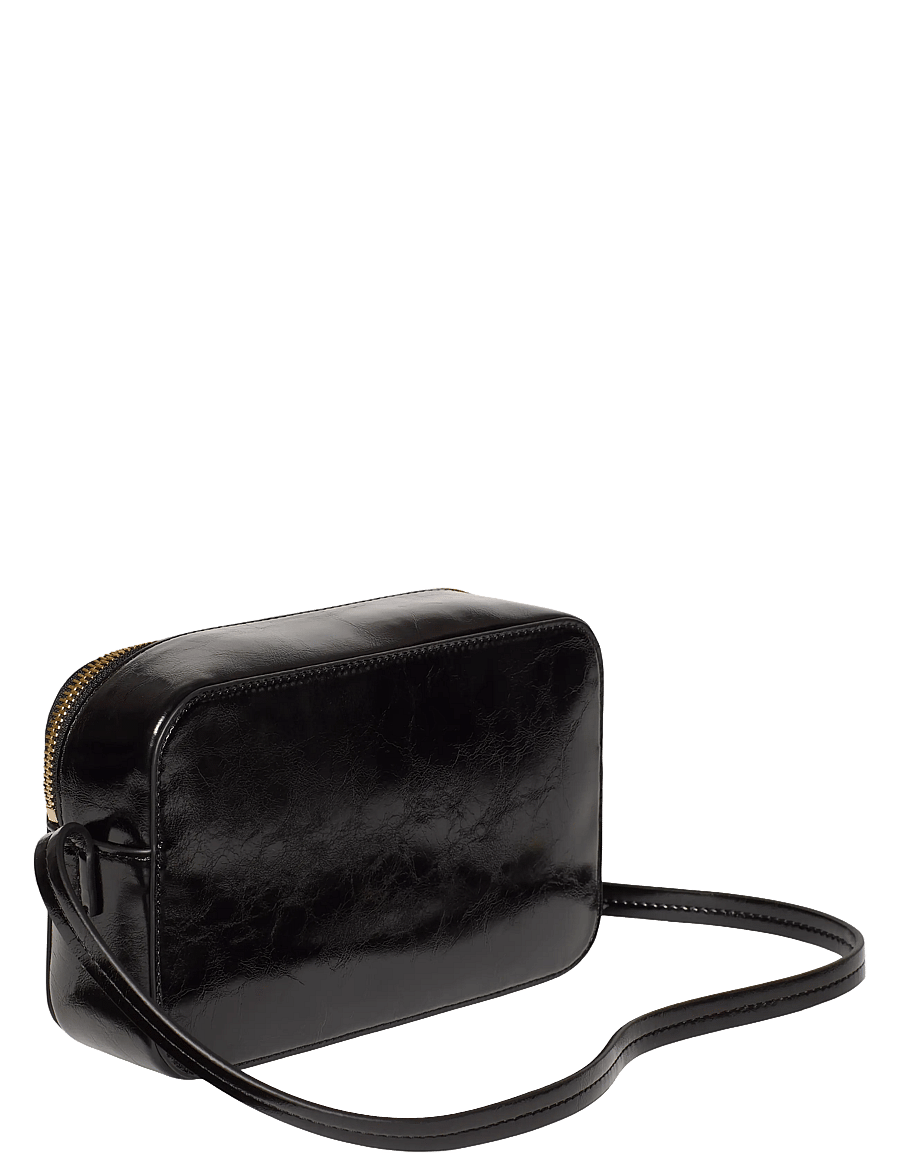 Calvin Klein - FOIL LOGO GLOSSY CAMERA BAG - crossbody bags - black - 1