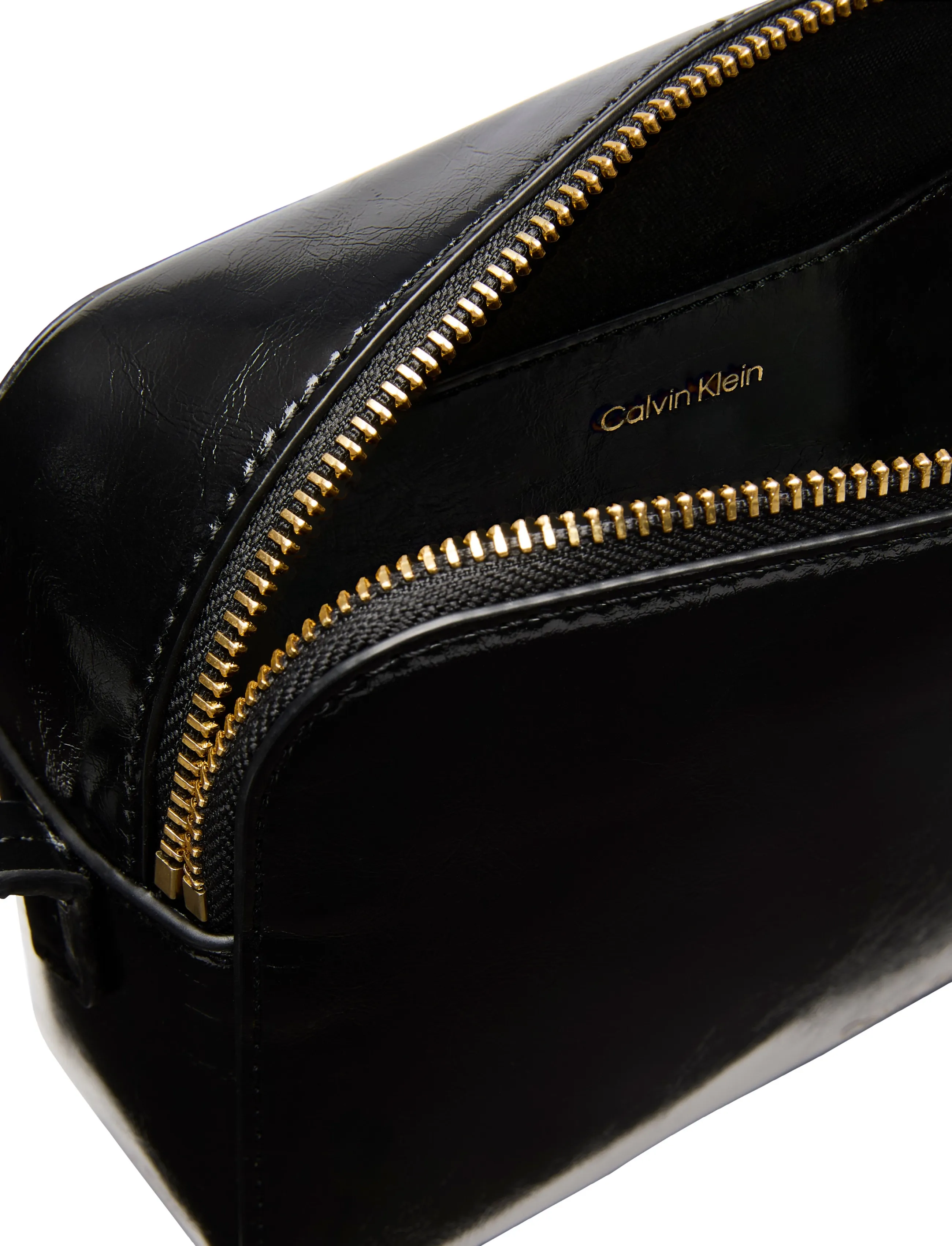 Calvin Klein - FOIL LOGO GLOSSY CAMERA BAG - crossbody bags - black - 2
