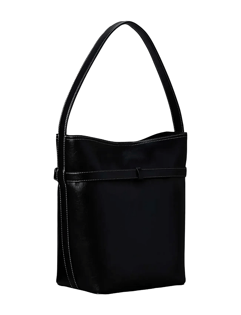 Calvin Klein - BUCKLE MEDIUM BUCKET - bucket bags - black - 1