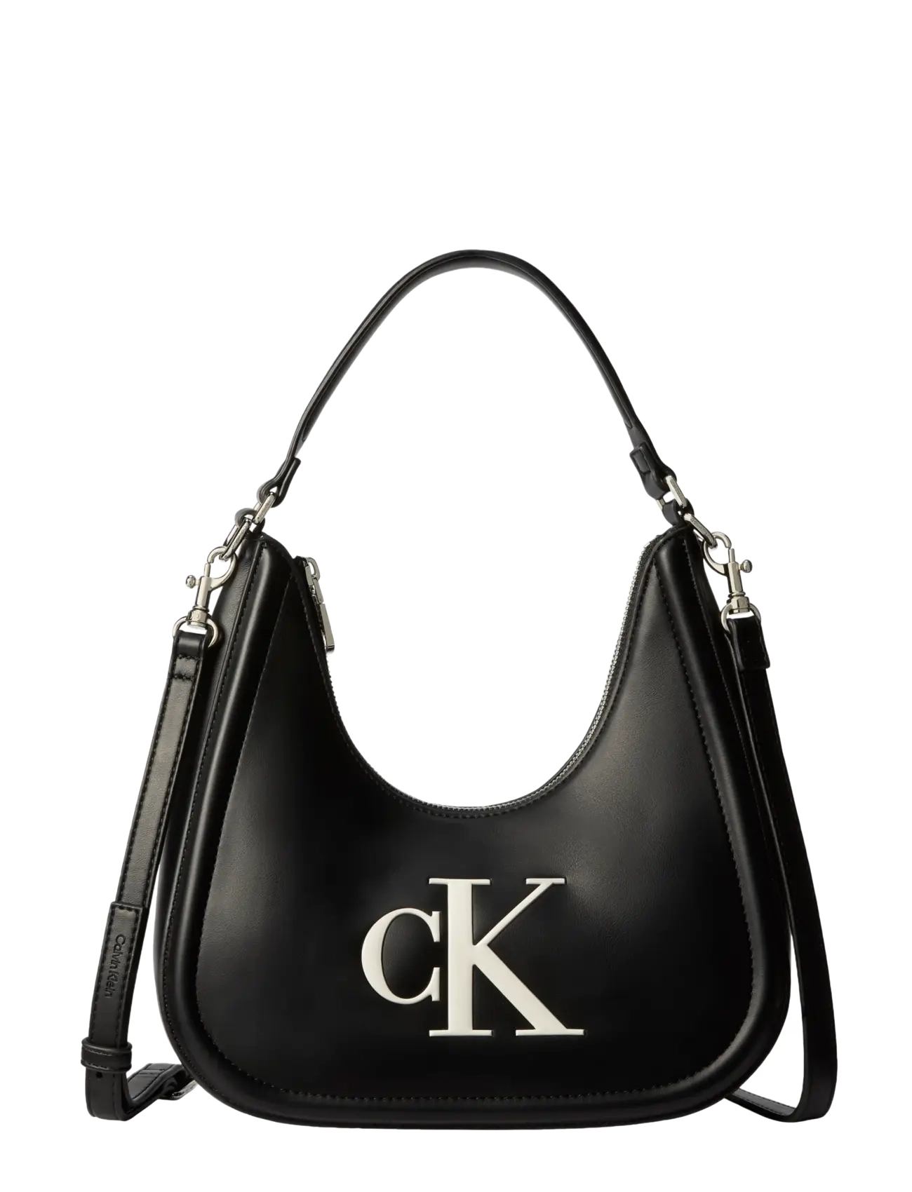 Calvin Klein BOLD CK SMALL CRESCENT BAG -  - BLACK WHITE / black