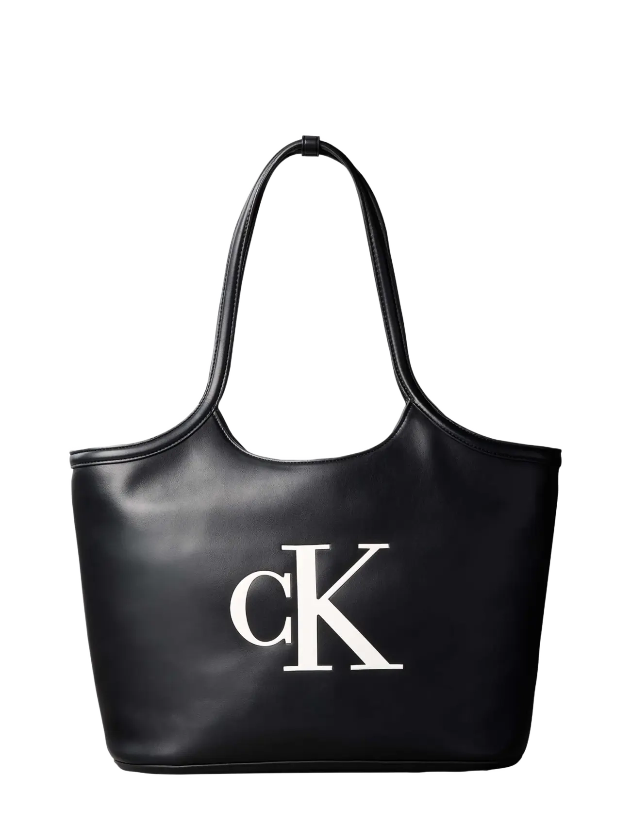 Calvin Klein BOLD CK SHOPPER - Hverdags stil - BLACK WHITE / black