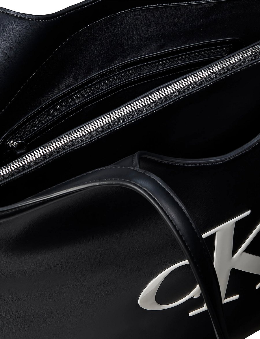 Calvin Klein - BOLD CK SHOPPER - shoppere - black white - 3