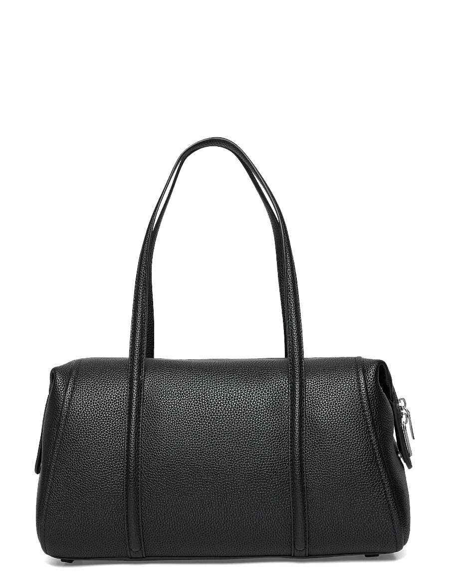 Calvin Klein - EMBLEM HW PEBBLE DOCTOR SHOULDER - hverdags stil - black - 1