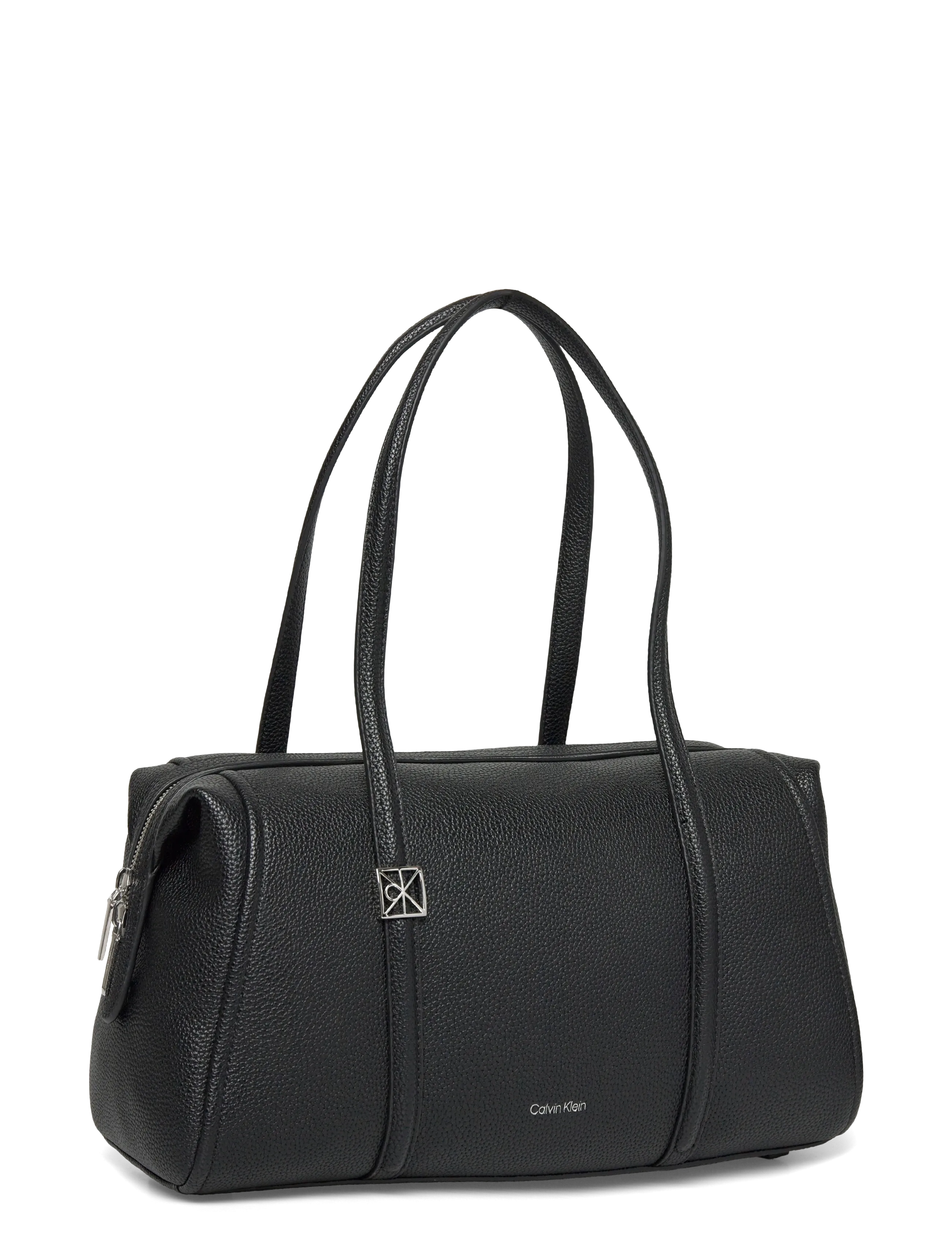 Calvin Klein - EMBLEM HW PEBBLE DOCTOR SHOULDER - hverdags stil - black - 2