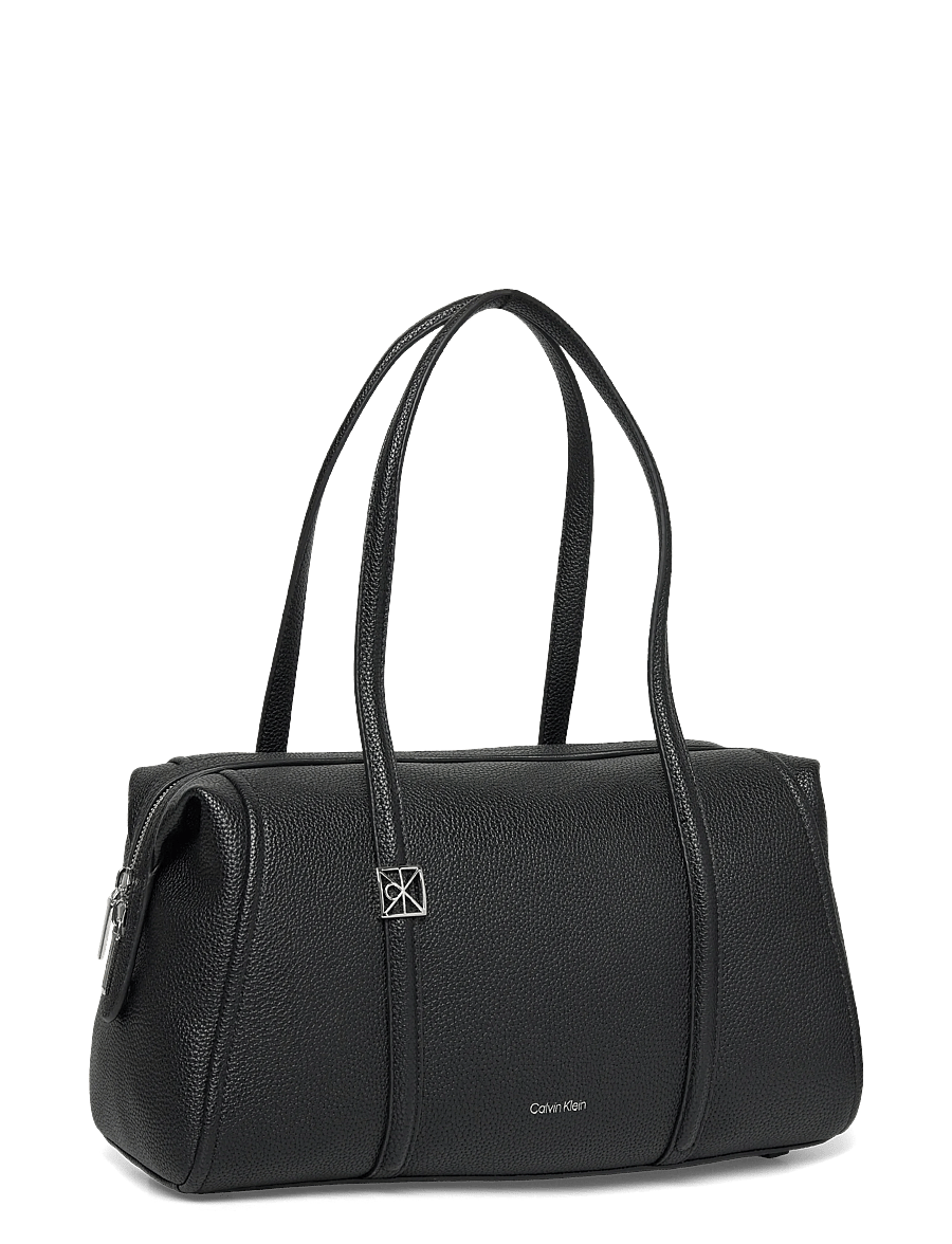 Calvin Klein - EMBLEM HW PEBBLE DOCTOR SHOULDER - hverdags stil - black - 2