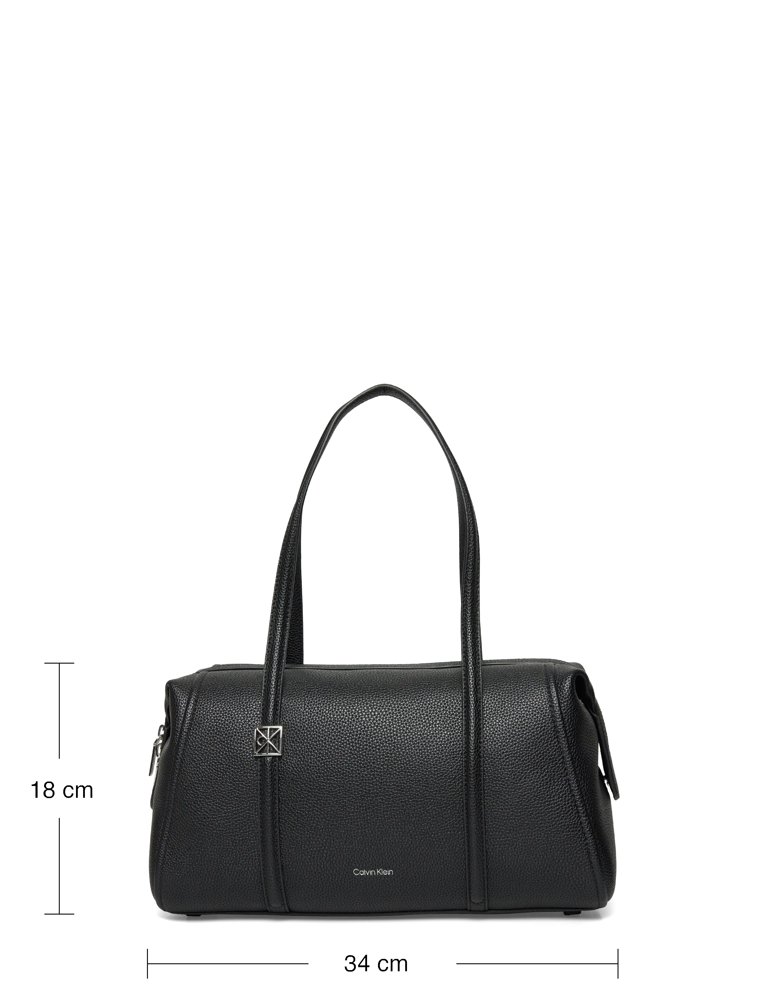 Calvin Klein - EMBLEM HW PEBBLE DOCTOR SHOULDER - hverdags stil - black - 3