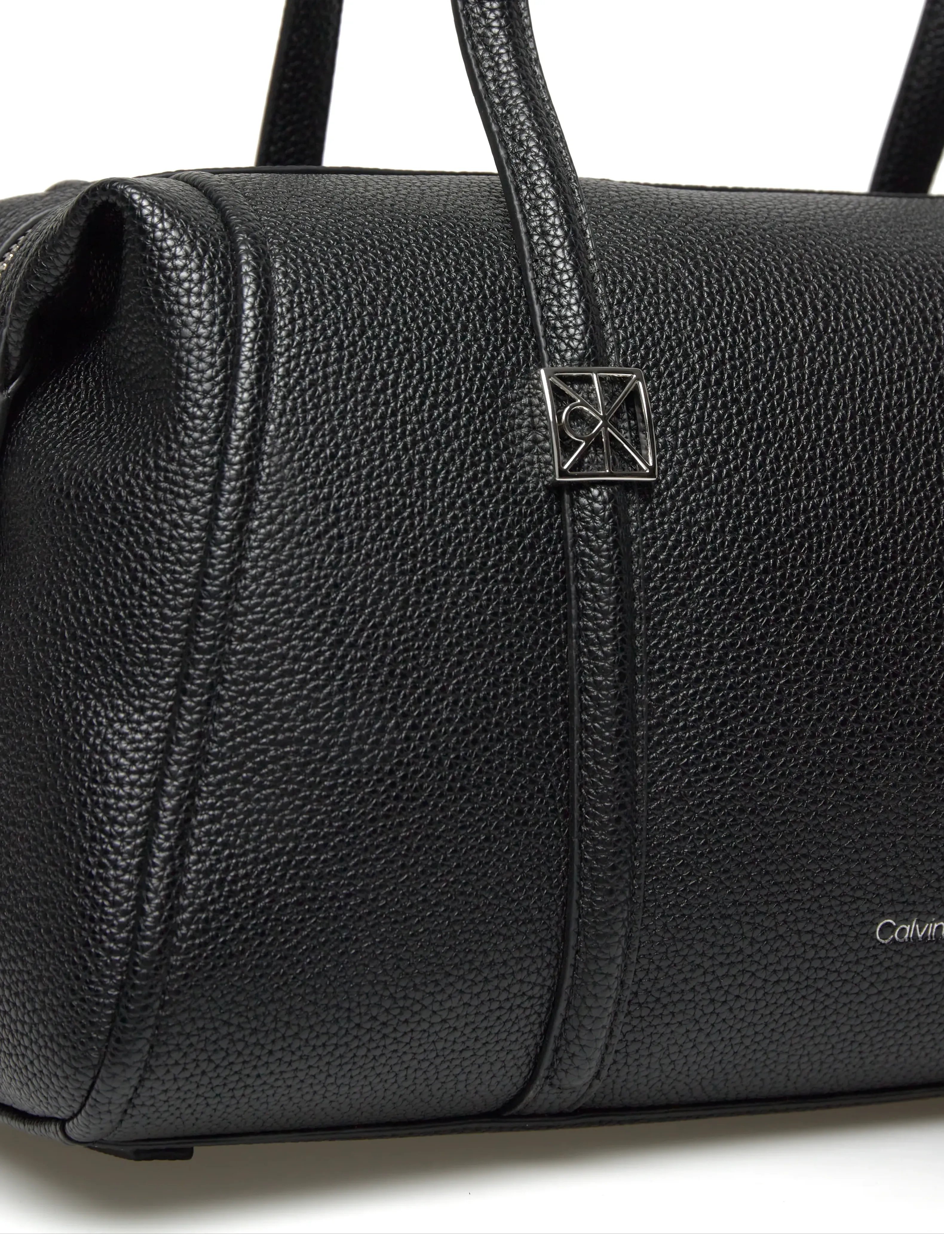 Calvin Klein - EMBLEM HW PEBBLE DOCTOR SHOULDER - hverdags stil - black - 4
