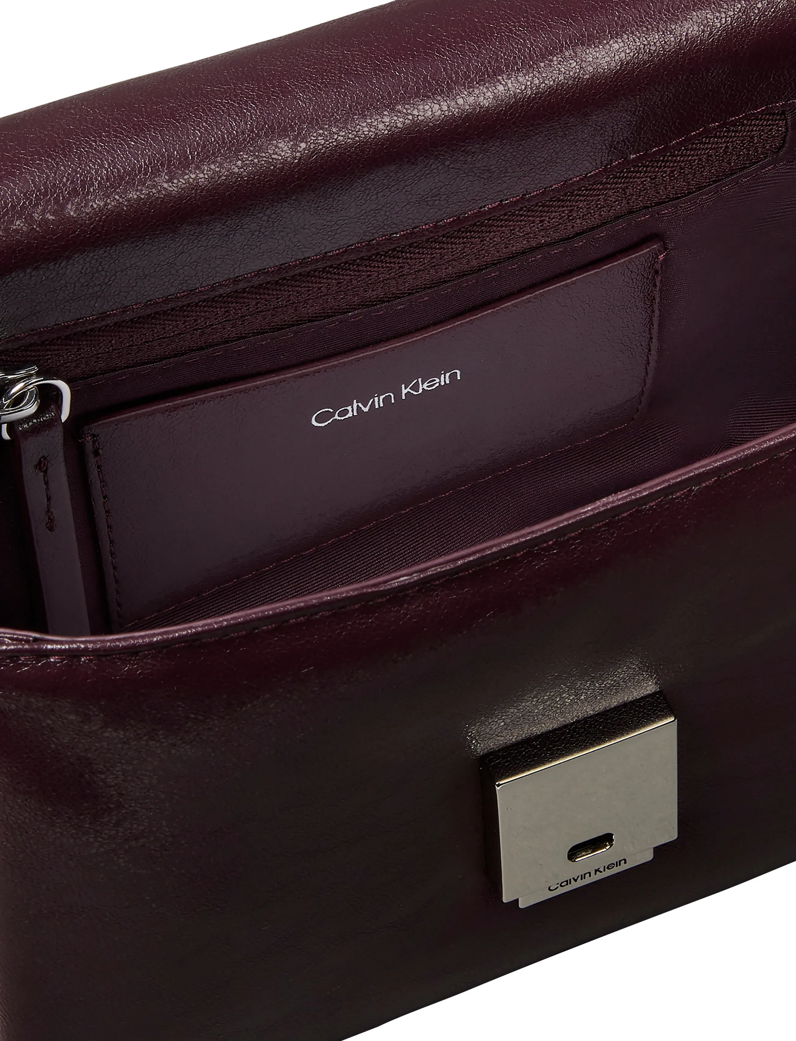 Calvin Klein - EMBLEM HW PADDED CROSSBODY - crossbody bags - fudge - 2