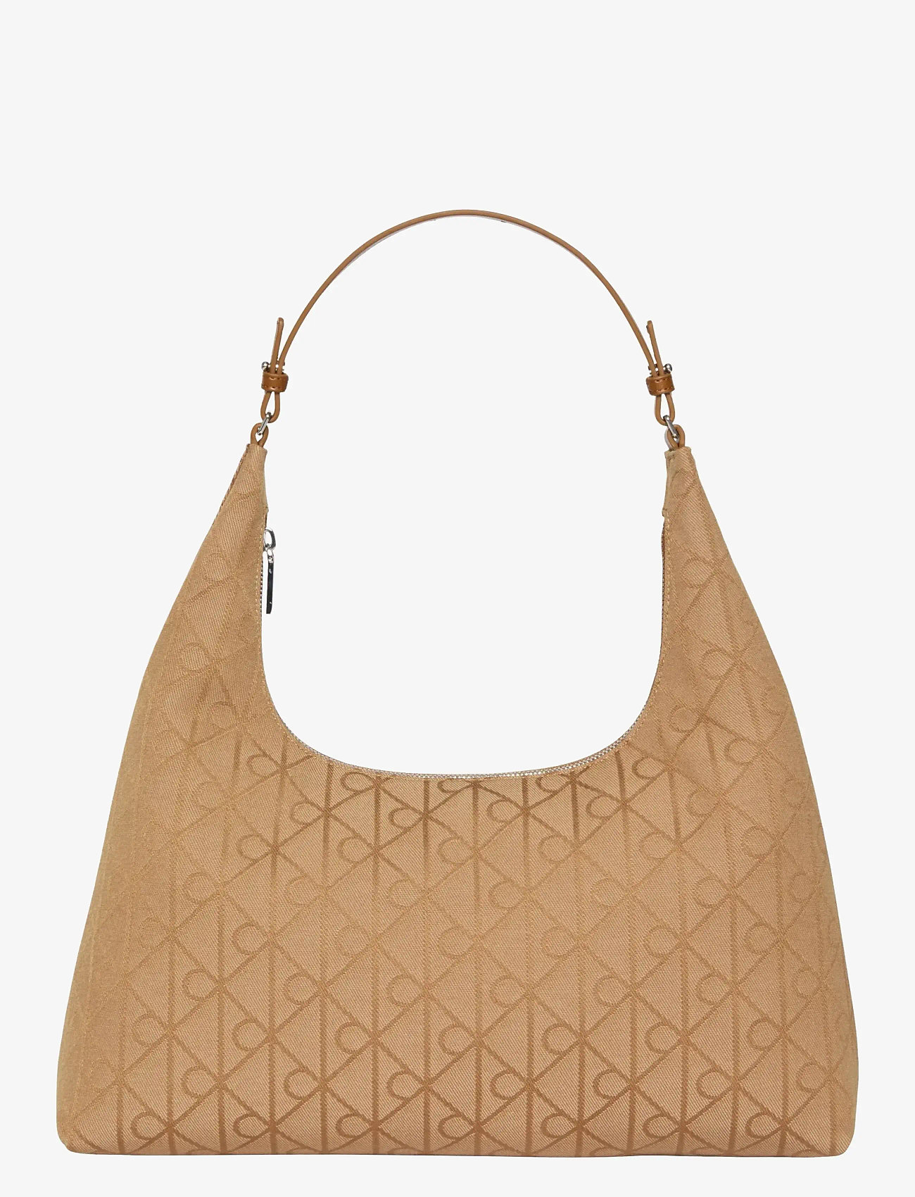 Calvin Klein - EMBLEM JACQUARD SHOULDER BAG - hverdags stil - cornstalk tbd aop jqd - 0