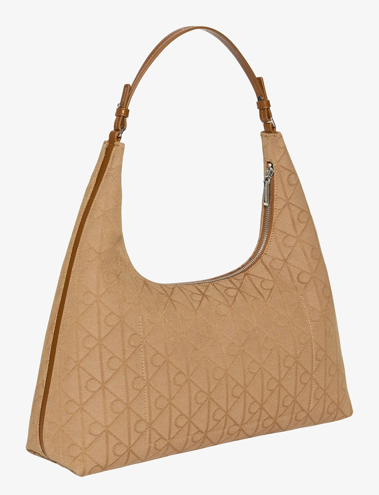 Calvin Klein - EMBLEM JACQUARD SHOULDER BAG - hverdags stil - cornstalk tbd aop jqd - 1