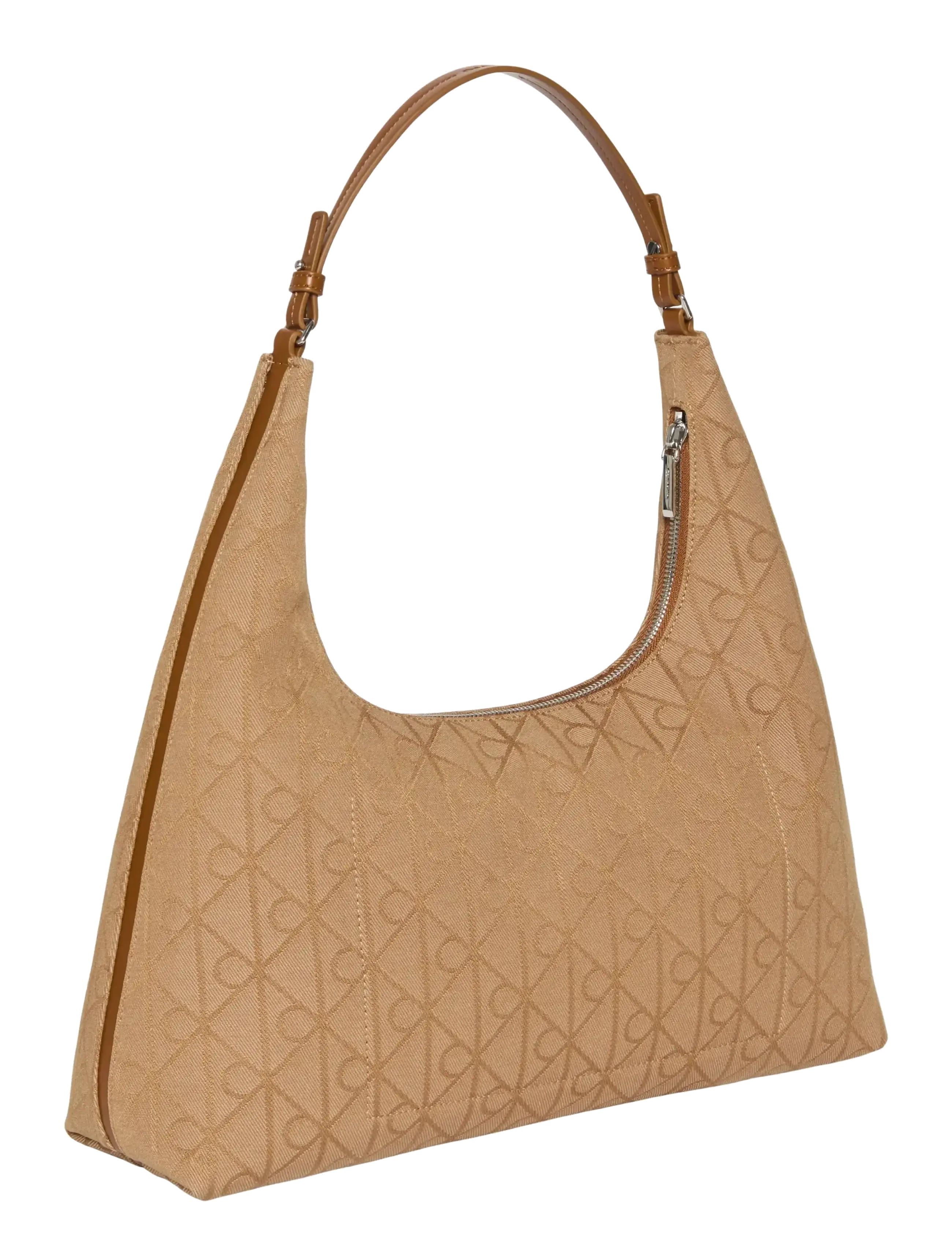 Calvin Klein - EMBLEM JACQUARD SHOULDER BAG - hversdagsleg tíska - cornstalk tbd aop jqd - 1