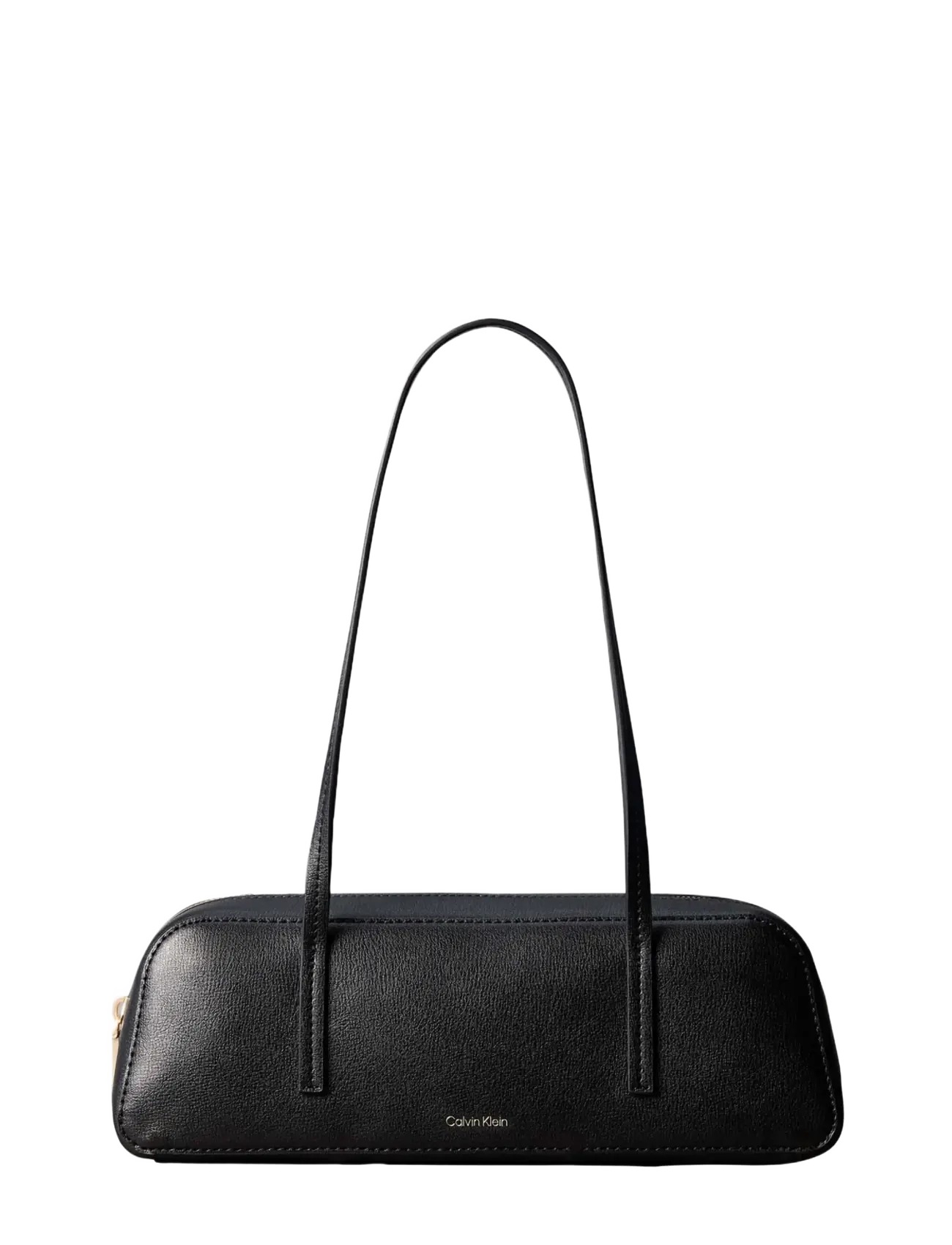 Calvin Klein FOIL LOGO BAULETTO - Schultertaschen - BLACK TOASTED COCONUT / black