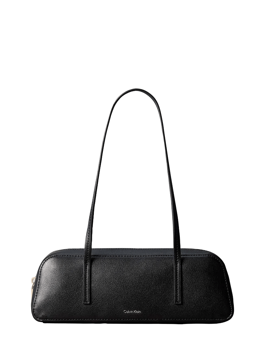 Calvin Klein - FOIL LOGO BAULETTO - shoulder bags - black toasted coconut - 1