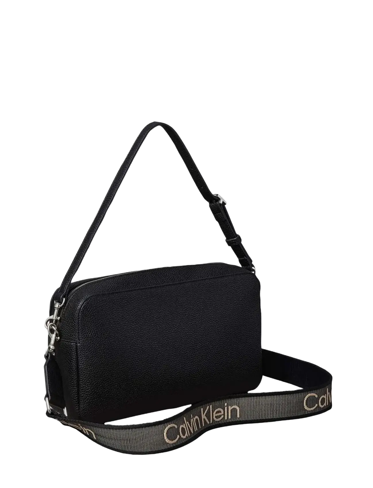 Calvin Klein - WEBBING 2X STRAP LG CAMERA BAG - umhängetaschen - black - 2