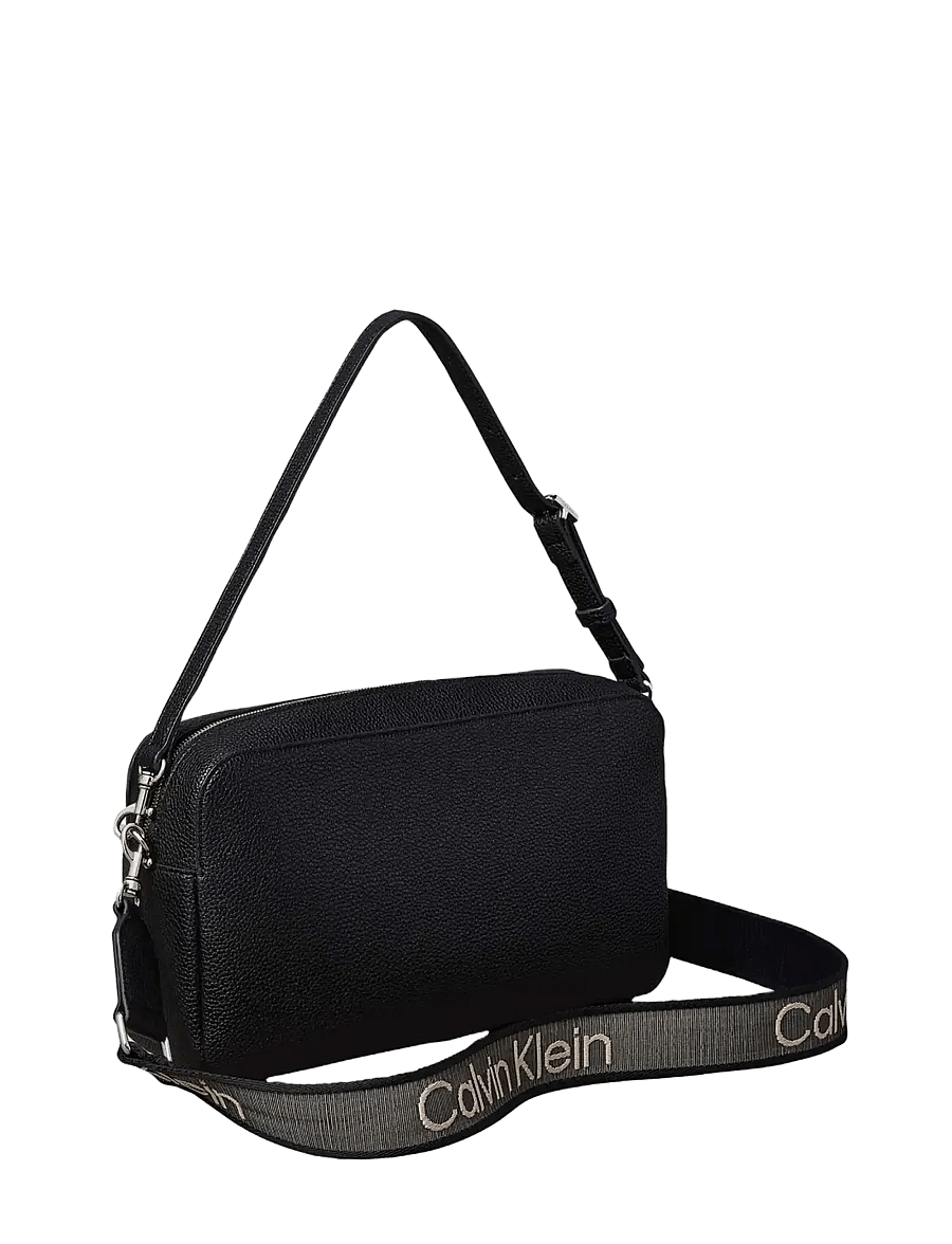 Calvin Klein - WEBBING 2X STRAP LG CAMERA BAG - umhängetaschen - black - 2