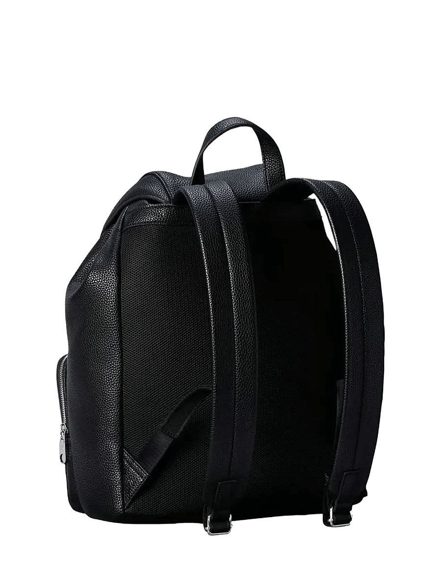 Calvin Klein - WEBBING STRAP FLAP BACKPACK - ryggsäckar - black - 2