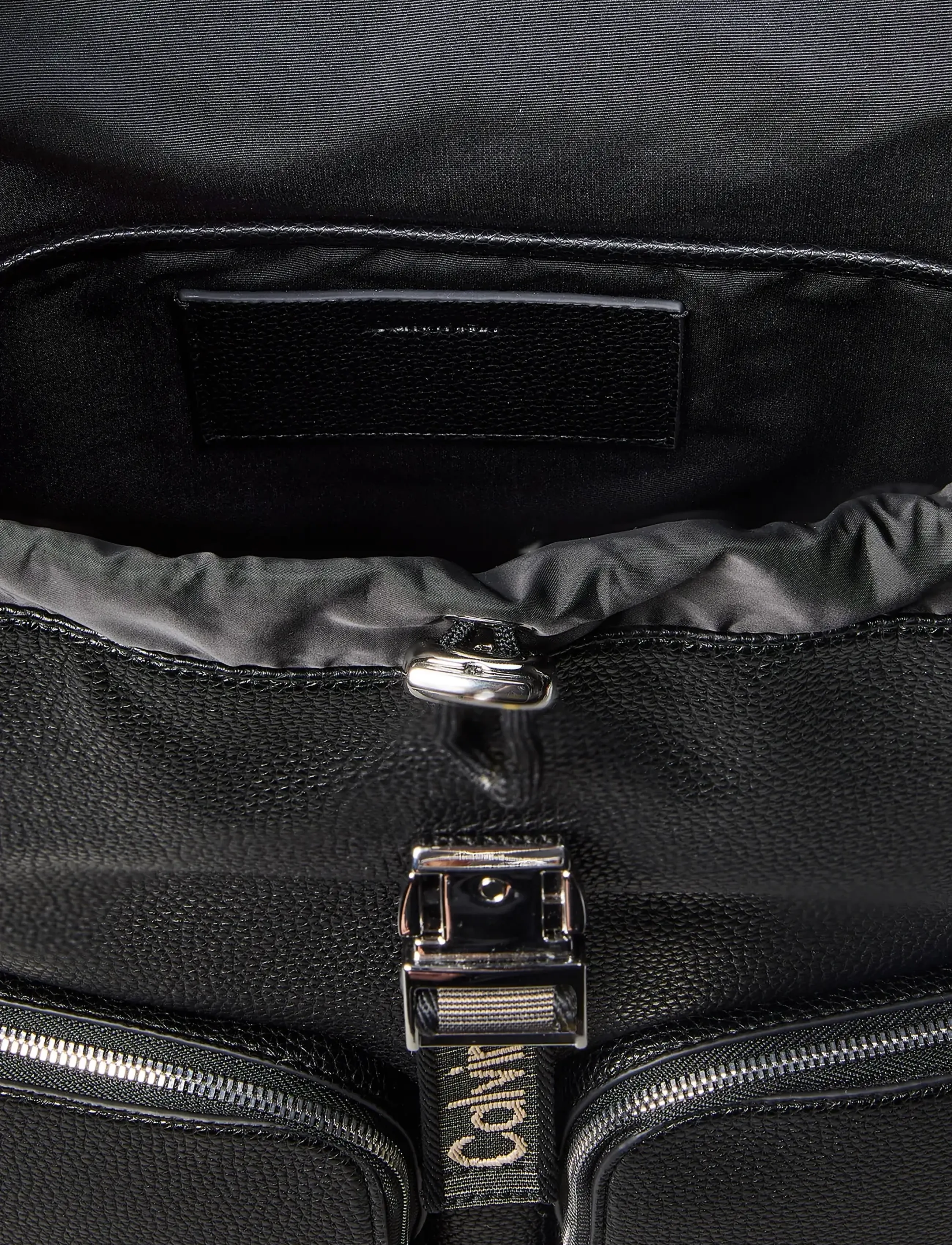 Calvin Klein - WEBBING STRAP FLAP B﻿ACKPACK - ryggsäckar - black - 3