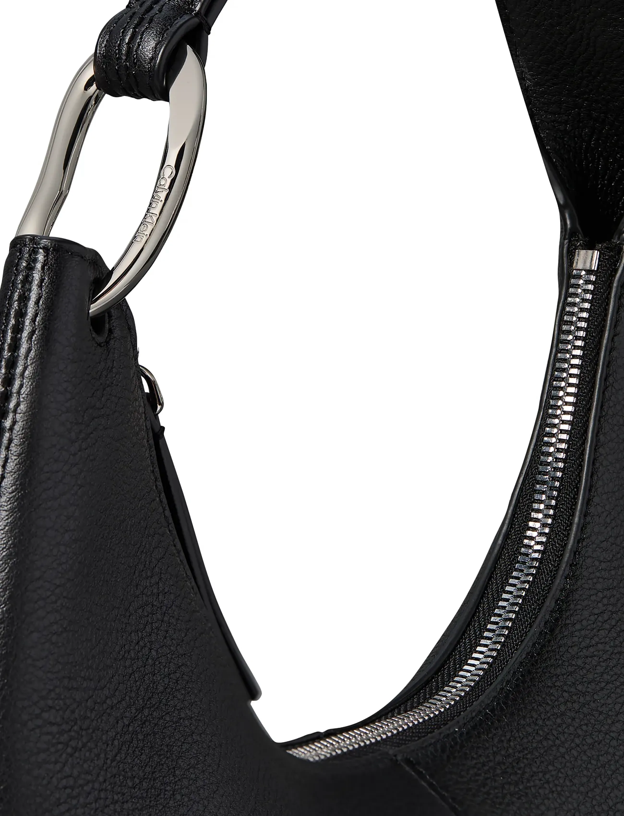 Calvin Klein - SLOUCHY LEATHER SHOULDER BAG - premium styles - black - 2