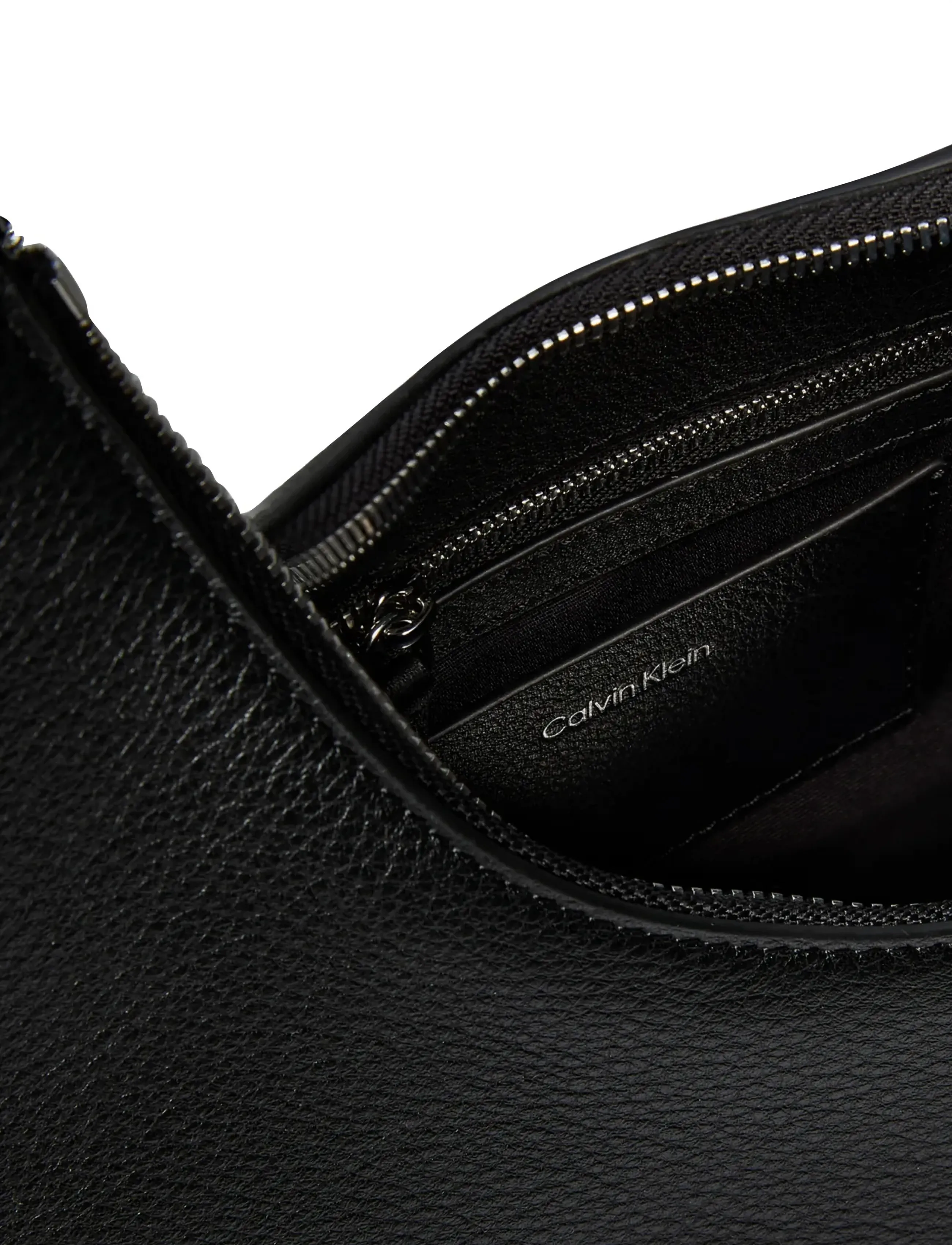 Calvin Klein - SLOUCHY LEATHER SHOULDER BAG - premium styles - black - 3