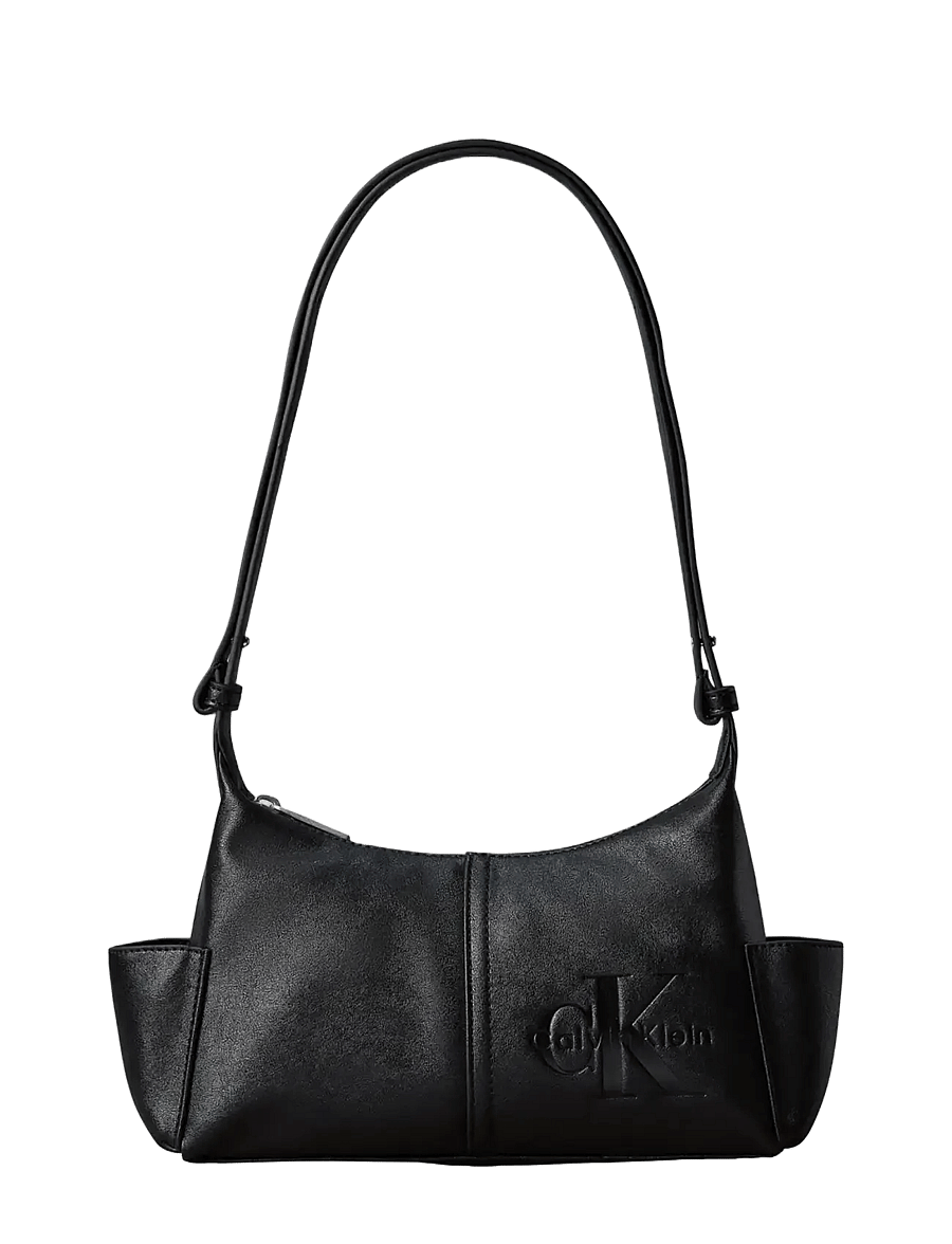 Calvin Klein - POCKETS MONOLOGO CROSSBODY - crossbody bags - black - 1