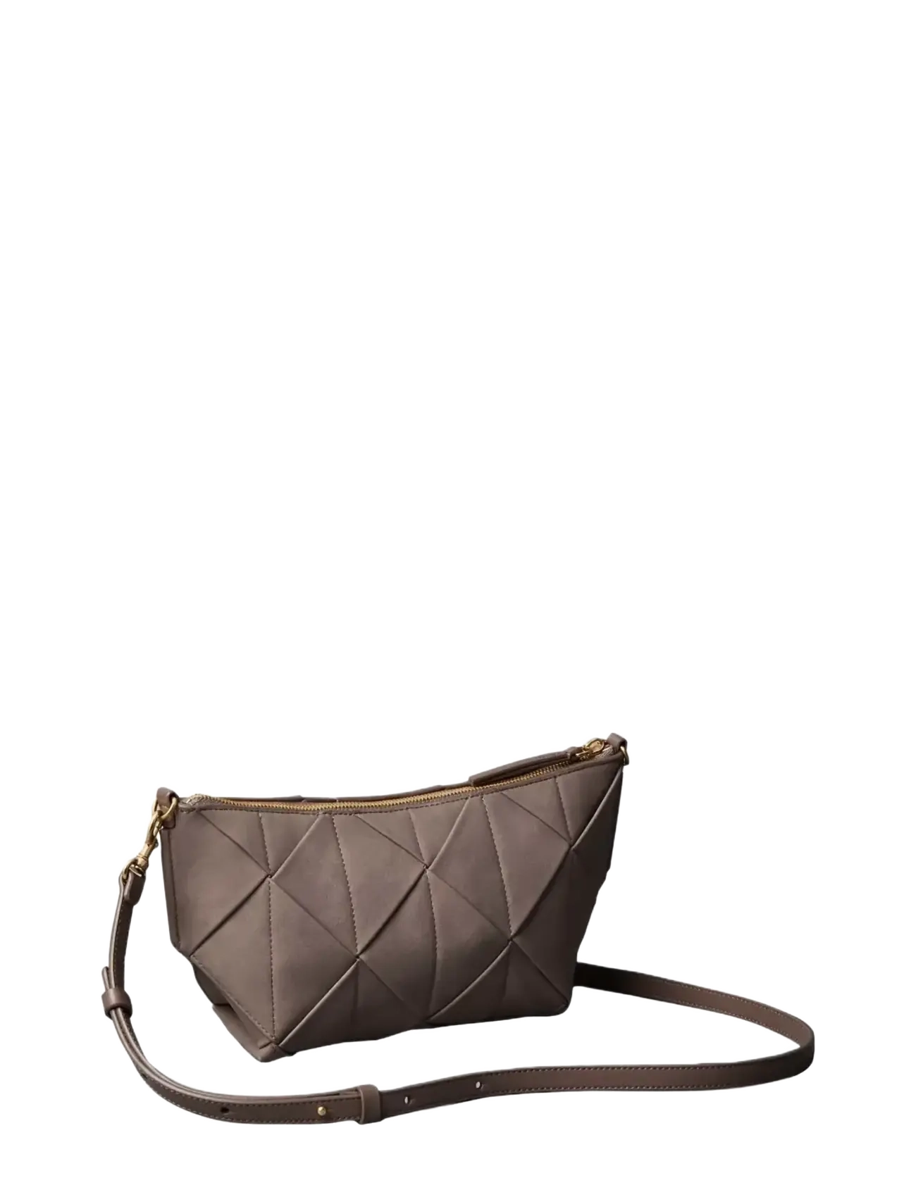 Calvin Klein - WOVEN SUEDED SHOULDER BAG - moonstruck suede - 1