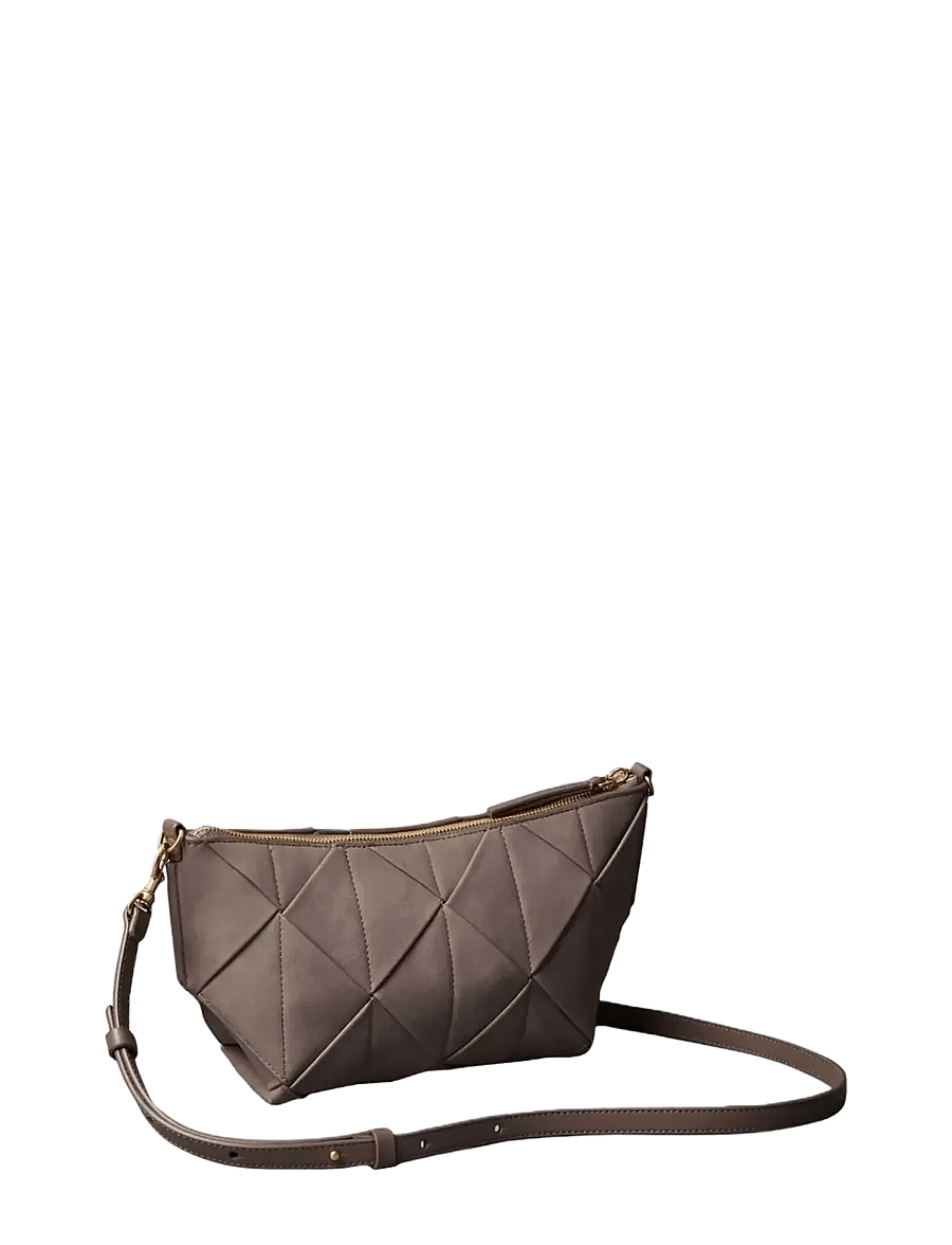 Calvin Klein - WOVEN SUEDED SHOULDER BAG - schultertaschen - moonstruck suede - 1
