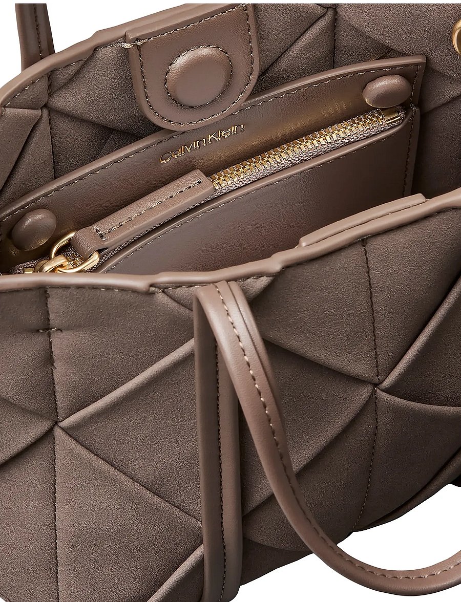 Calvin Klein - WOVEN SUEDED SHOULDER BAG - schultertaschen - moonstruck suede - 2