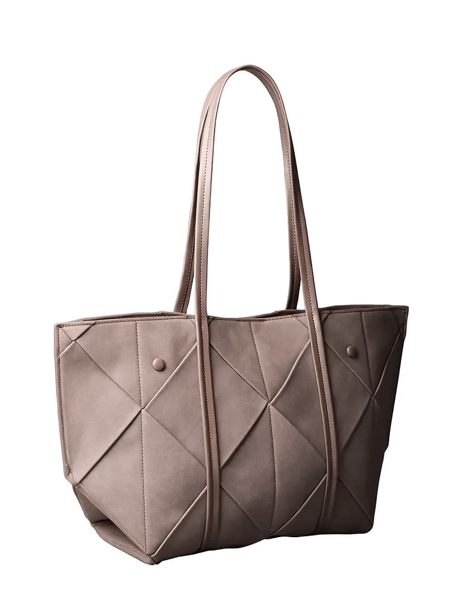 Calvin Klein - WOVEN SUEDED CARRYALL - shopper - moonstruck suede - 1