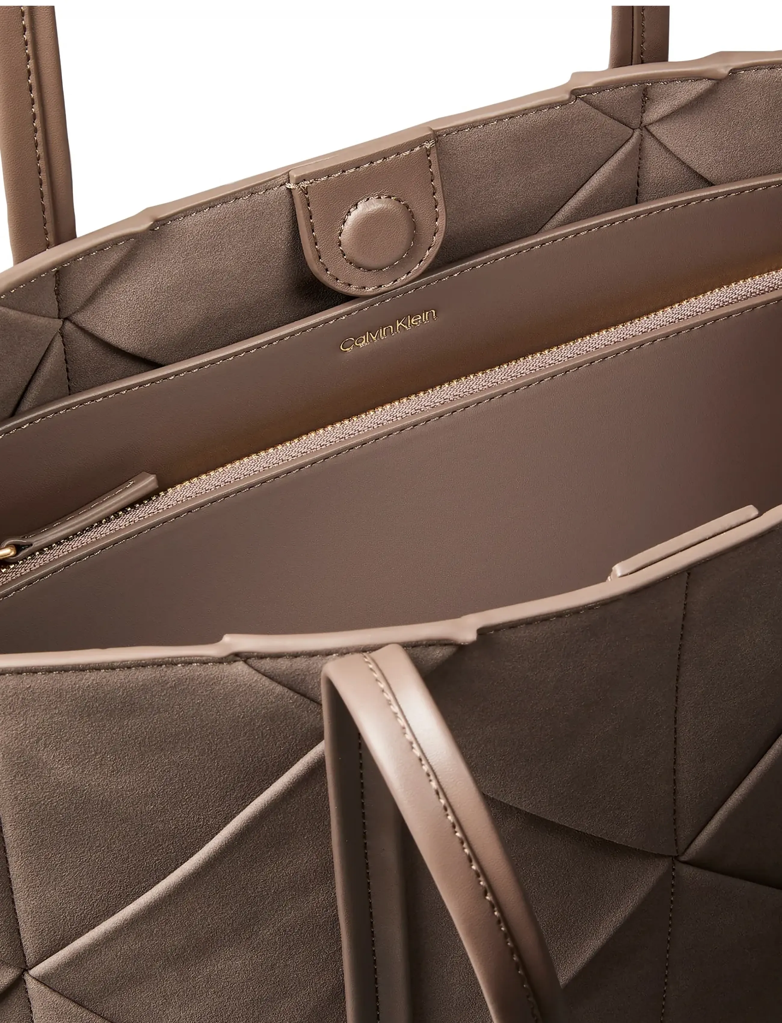 Calvin Klein - WOVEN SUEDED CARRYALL - moonstruck suede - 2