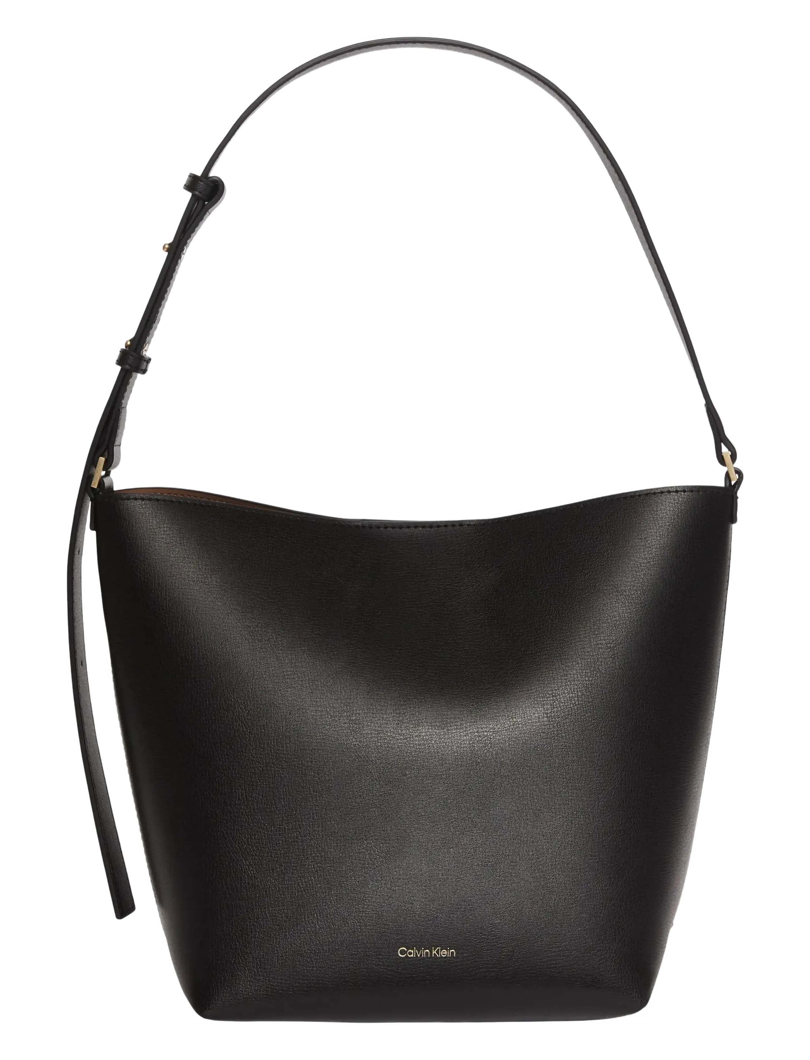 Calvin Klein Foil Logo Medium Bucket, One Size, Bags, Schwarz - Bucket Bag, Frauen