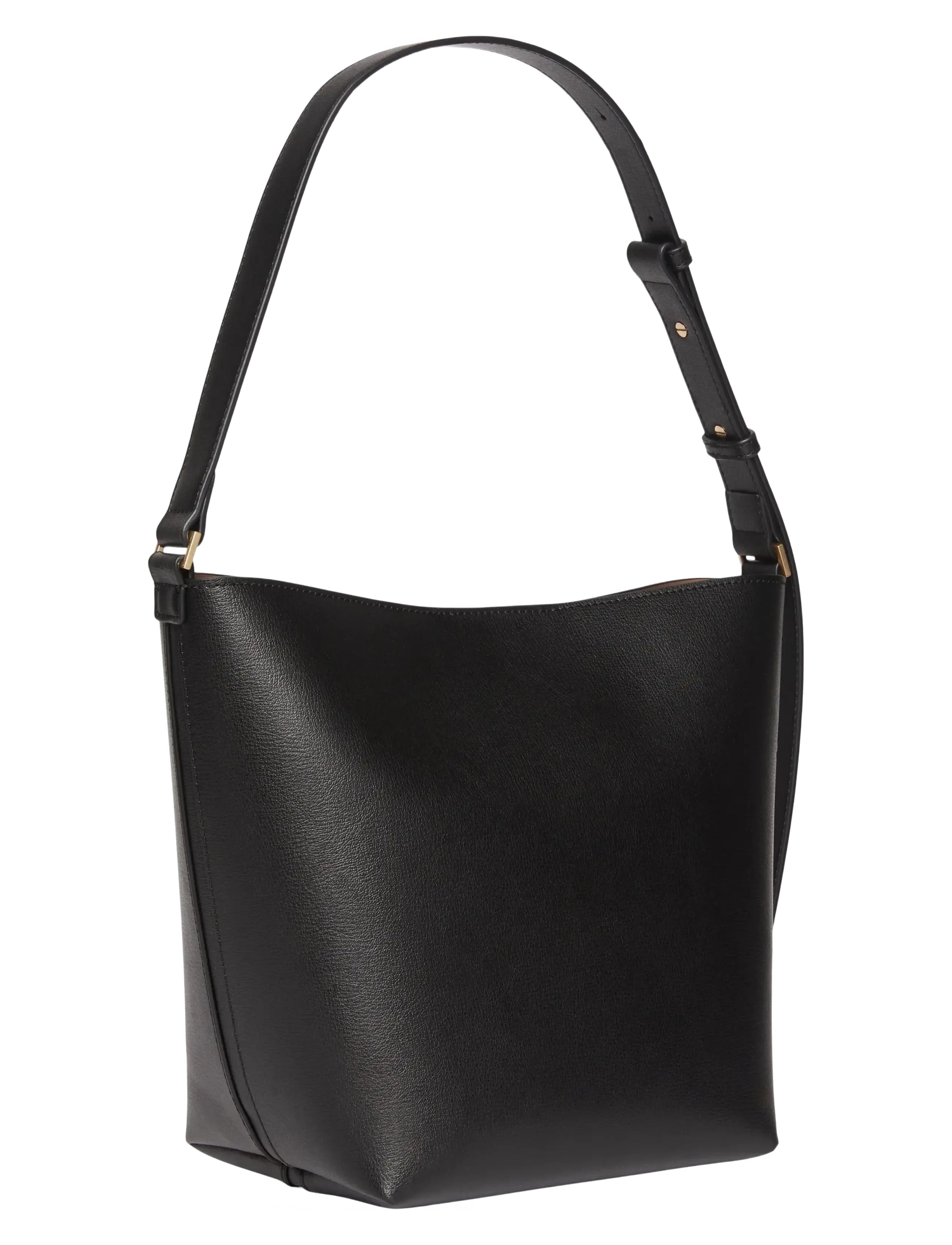 Calvin Klein - FOIL LOGO MEDIUM BUCKET - bucket bags - black toasted coconut - 1