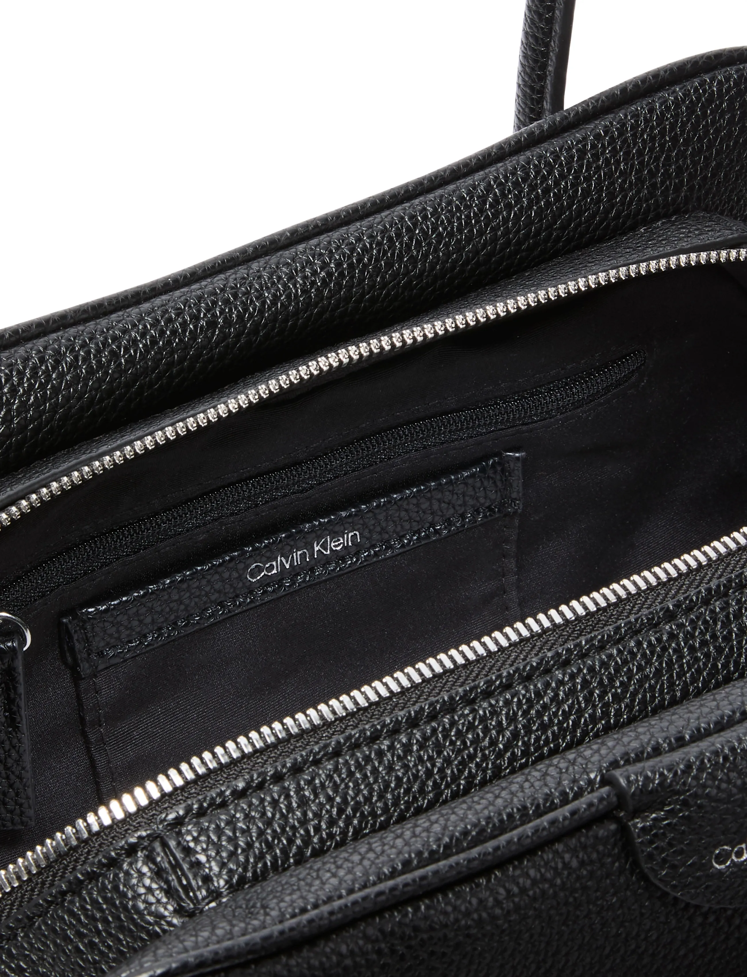 Calvin Klein - EMBLEM TRIO PEBBLE SHOULDER BAG - everyday style - black - 3